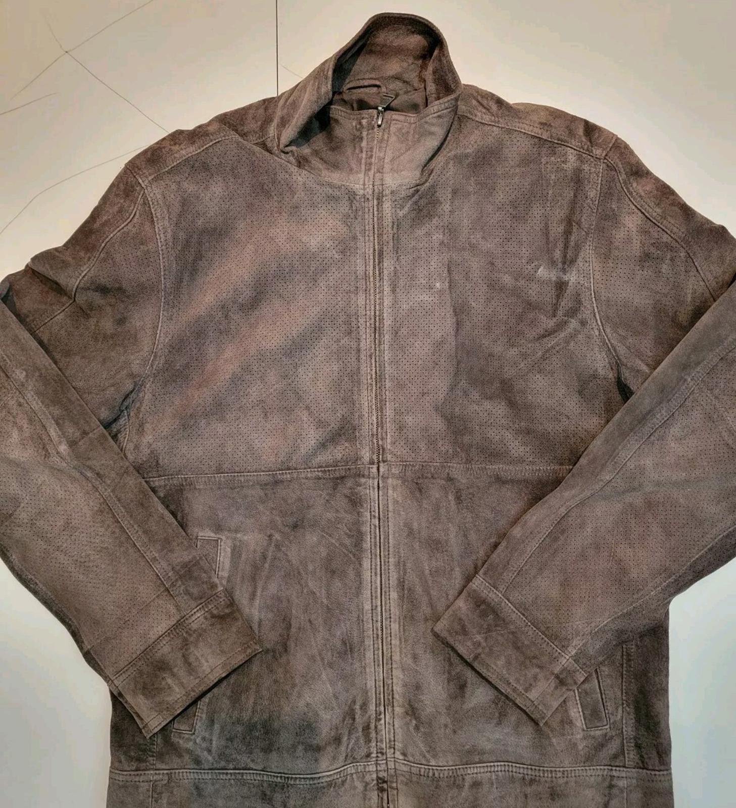 Calvin Klein Calvin Klein Leather Zipper Jacket Brown Long Sleeve Size L / US 10 / IT 46 - 1 Thumbnail
