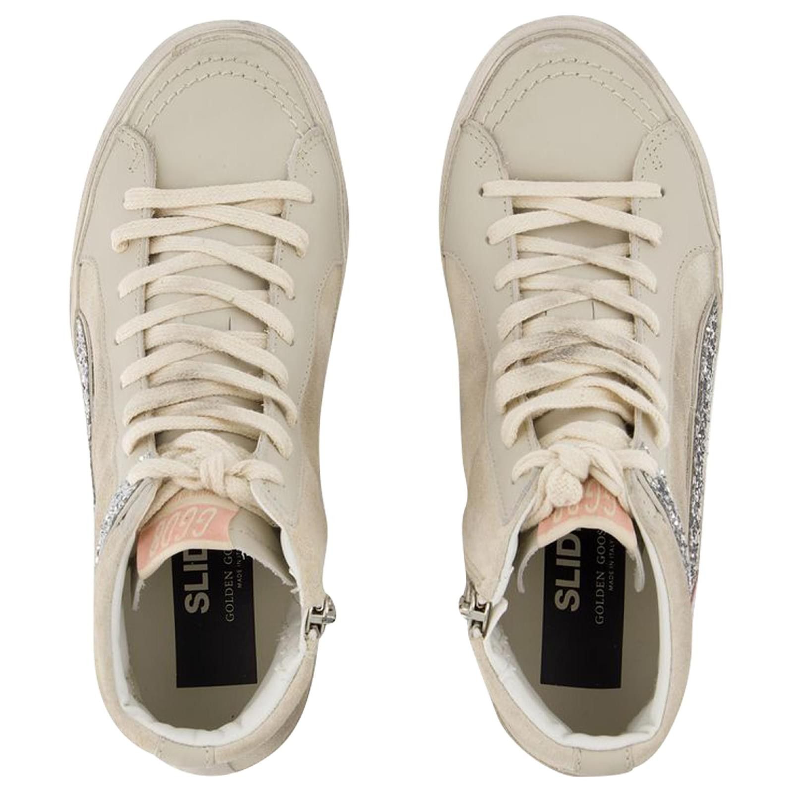 Golden Goose o1s22i1n0824 Hi-Top Sneakers in Beige Size US 6 / IT 36 - 4 Thumbnail