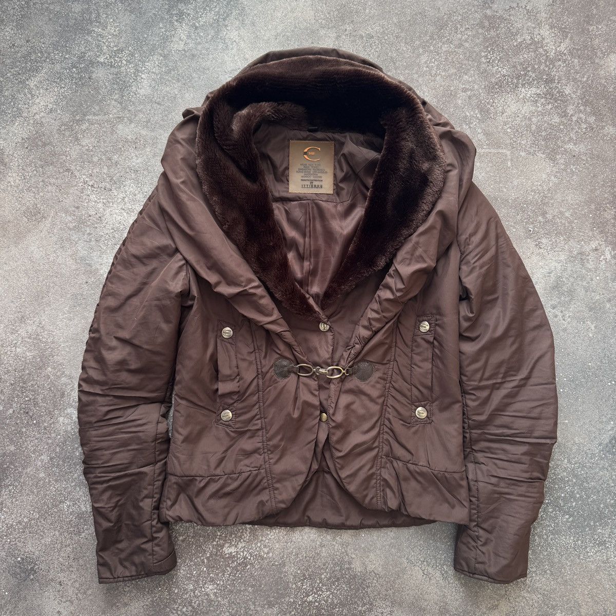 Roberto Cavalli Just Cavalli by Roberto Cavalli Faux Fur Details Jacket Size M / US 6-8 / IT 42-44 - 2 Thumbnail
