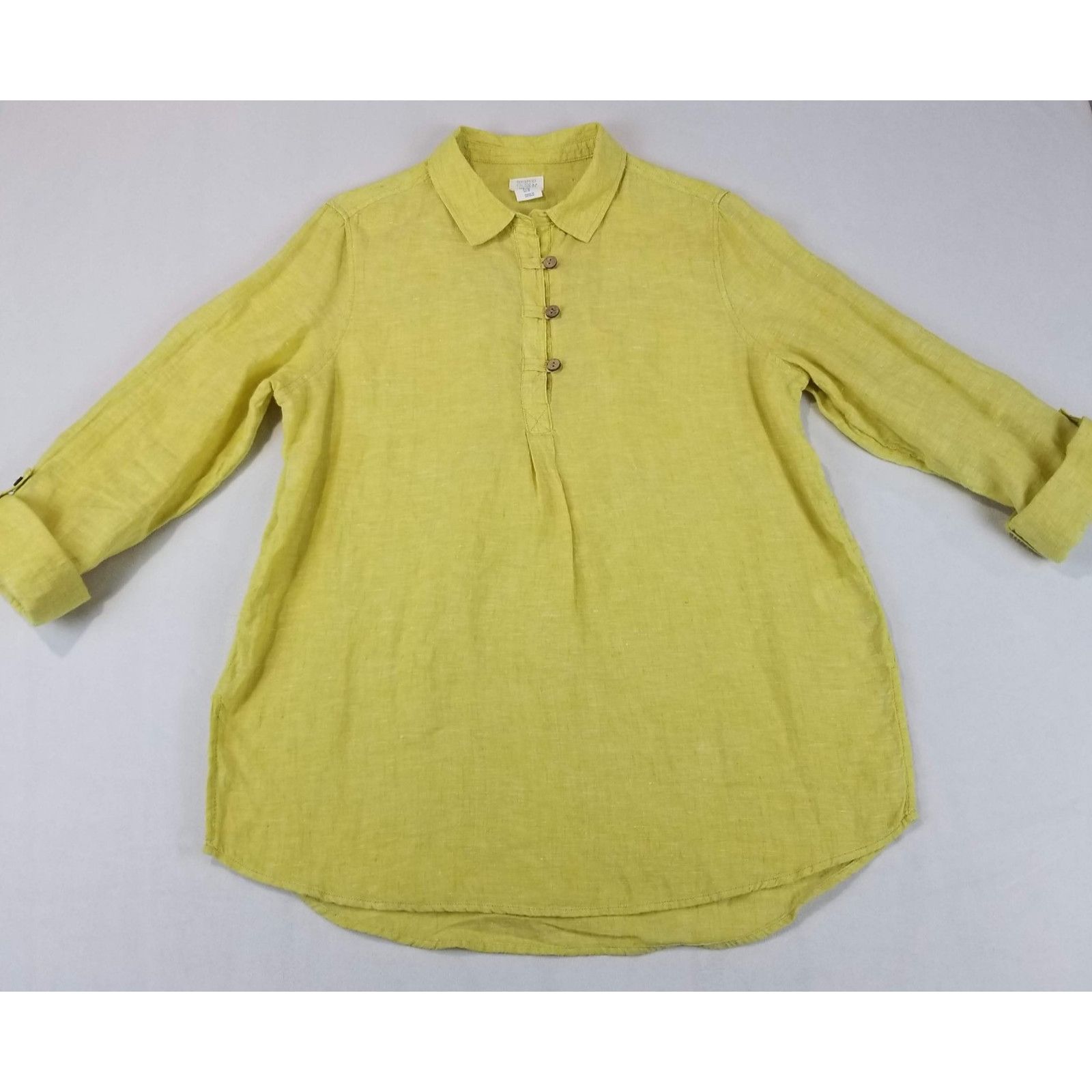Other Sigrid Olsen 100% Linen Tunic Shirt Medium Lagenlook Artisan Size M / US 6-8 / IT 42-44 - 1 Thumbnail