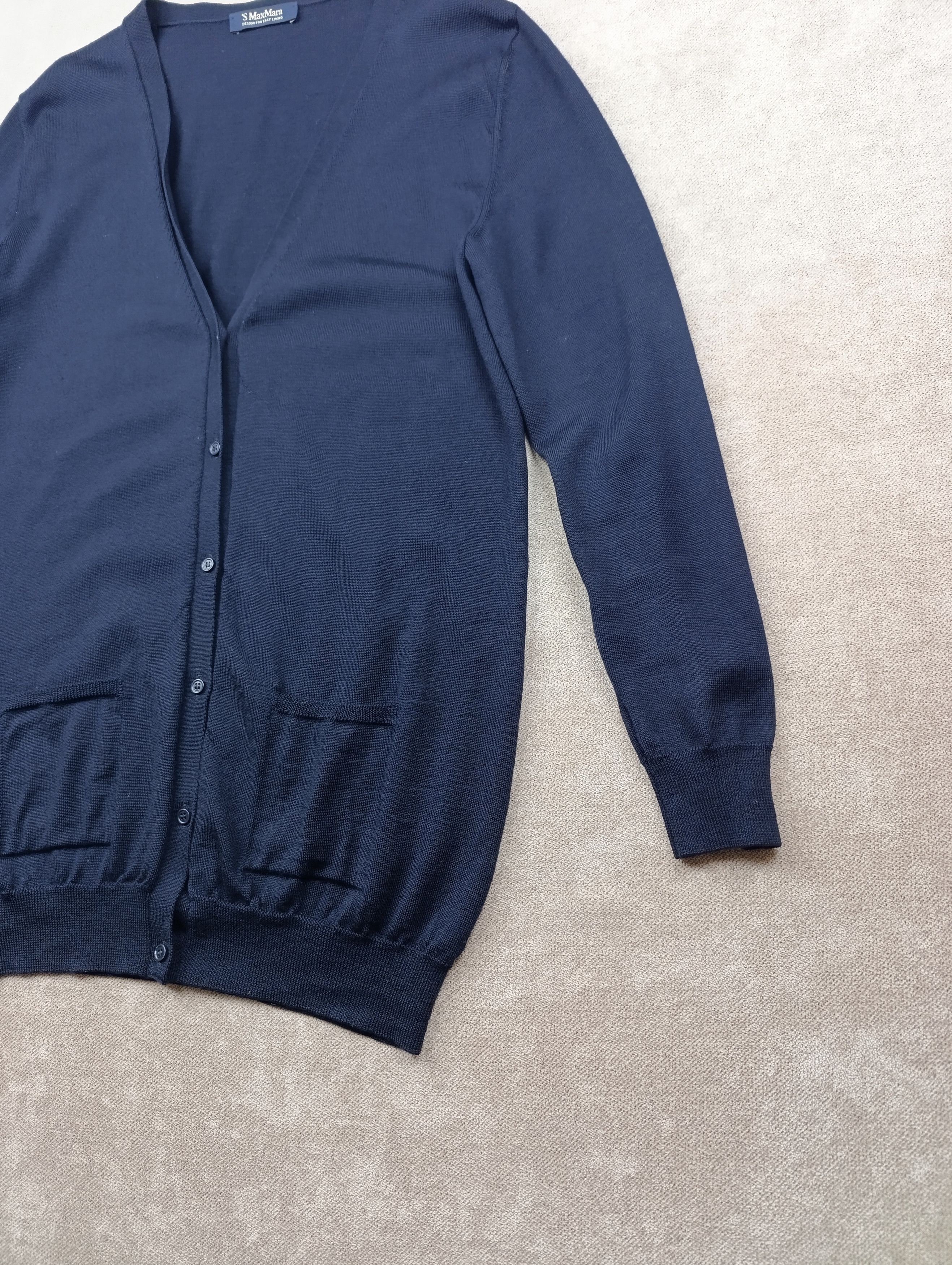 Max Mara S'max Mara Womens Pure New Wool Cardigan Size L Size L / US 10 / IT 46 - 6 Thumbnail
