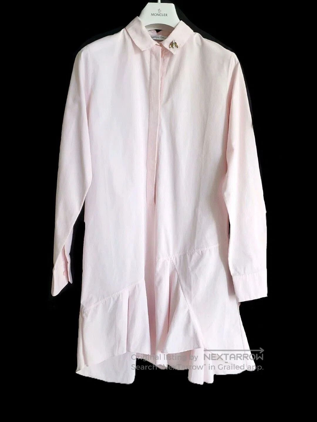 Dior pink shirt dress with diamond bee detail. Size US M / EU 48-50 / 2 - 1 Thumbnail