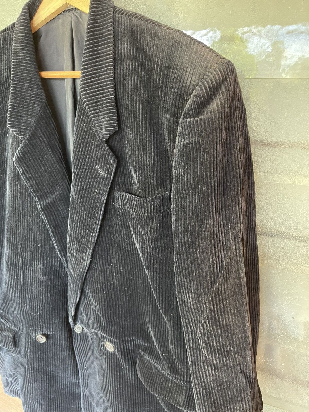 Comme des Garcons Homme Vintage Comme Des Garcons AD1990 Corduroy Faded Arms Jacket Size US M / EU 48-50 / 2 - 2 Thumbnail