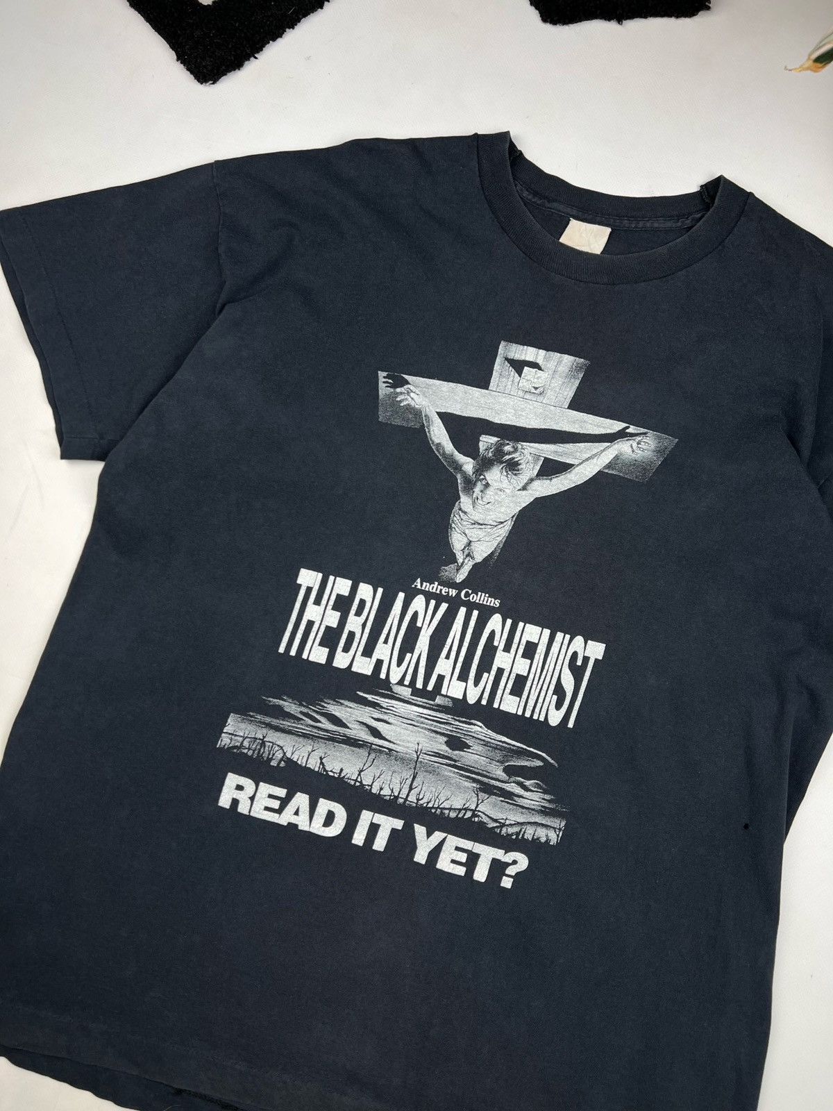 Vintage Vintage 90s the black alchemist tee Antichrist Evil God Art Size US XL / EU 56 / 4 - 2 Thumbnail
