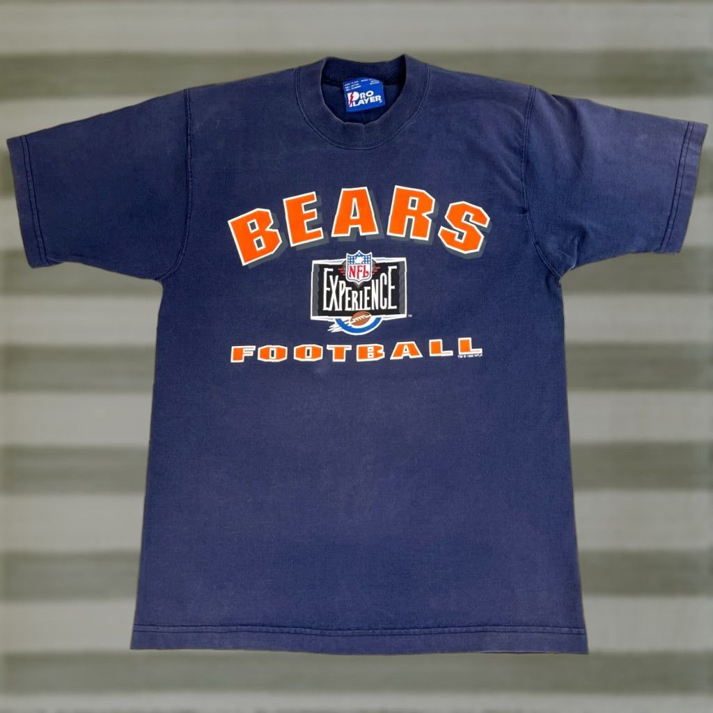 Pro Player VINTAGE Pro Player Chicago Bears NFL Football T-Shirt Mens Shirt M Navy Blue 1995 90s Football Made in USA Size US M / EU 48-50 / 2 - 1 Thumbnail