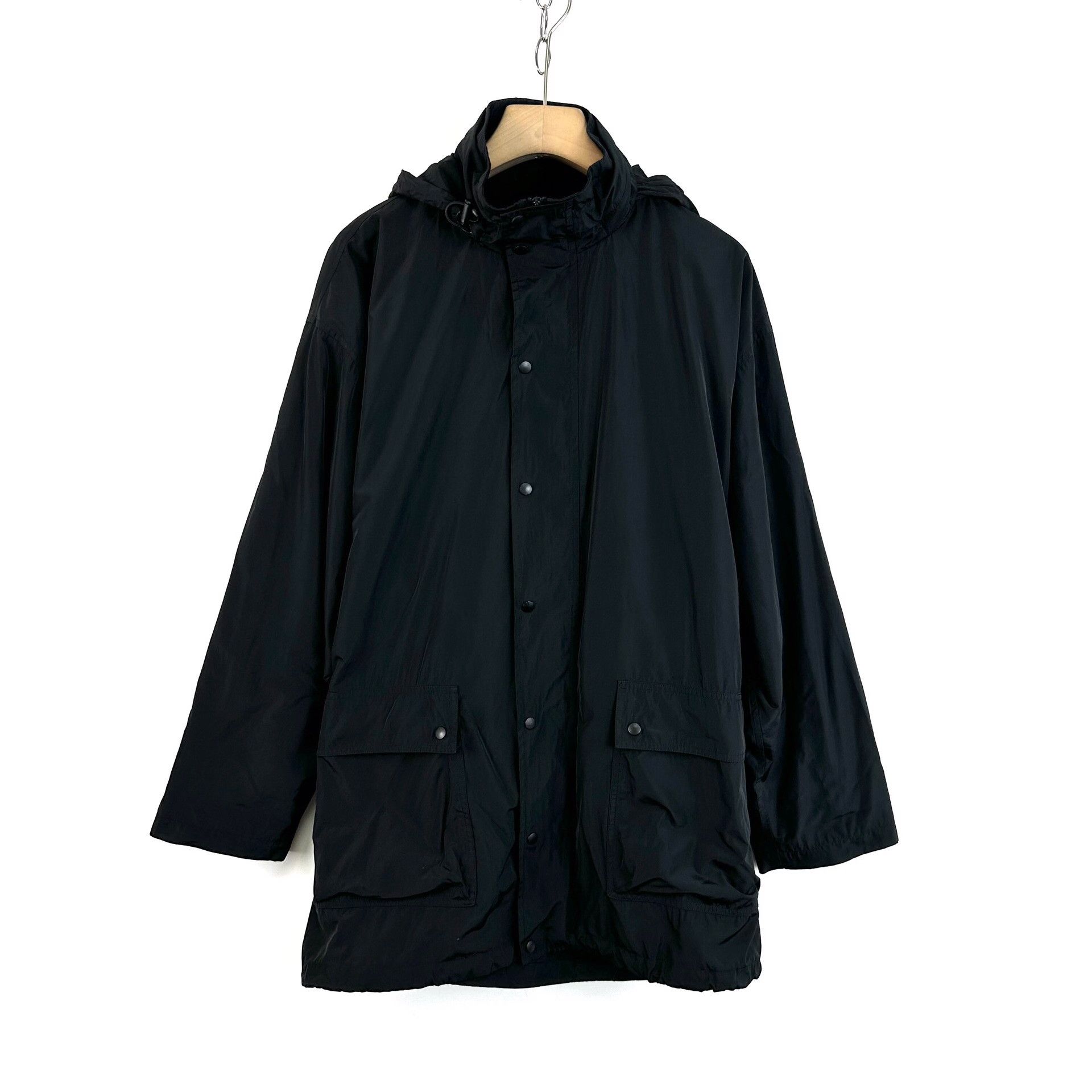 Balenciaga Balenciaga Back Logo Hooded Jacket Size XXS / US 00 / IT 34 - 1 Thumbnail