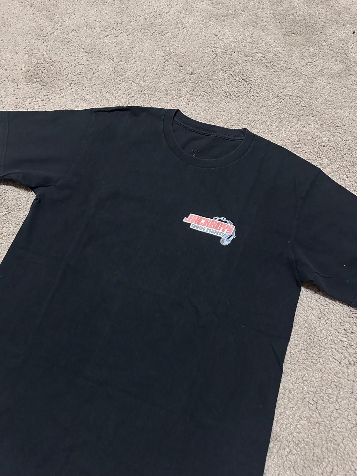 Travis Scott Travis Scott JACKBOYS Repo Towing Company Tee Black Sz XL Size US XL / EU 56 / 4 - 2 Thumbnail