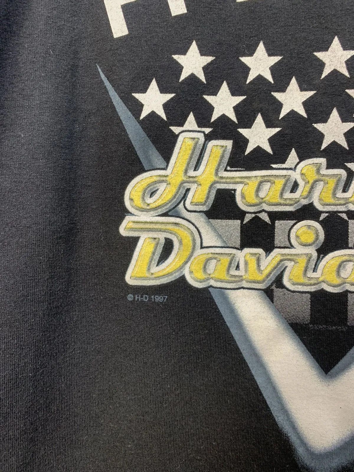 Harley Davidson × Vintage Vintage Y2K HARLEY DAVIDSON RARE FADED TEE Size US M / EU 48-50 / 2 - 6 Thumbnail