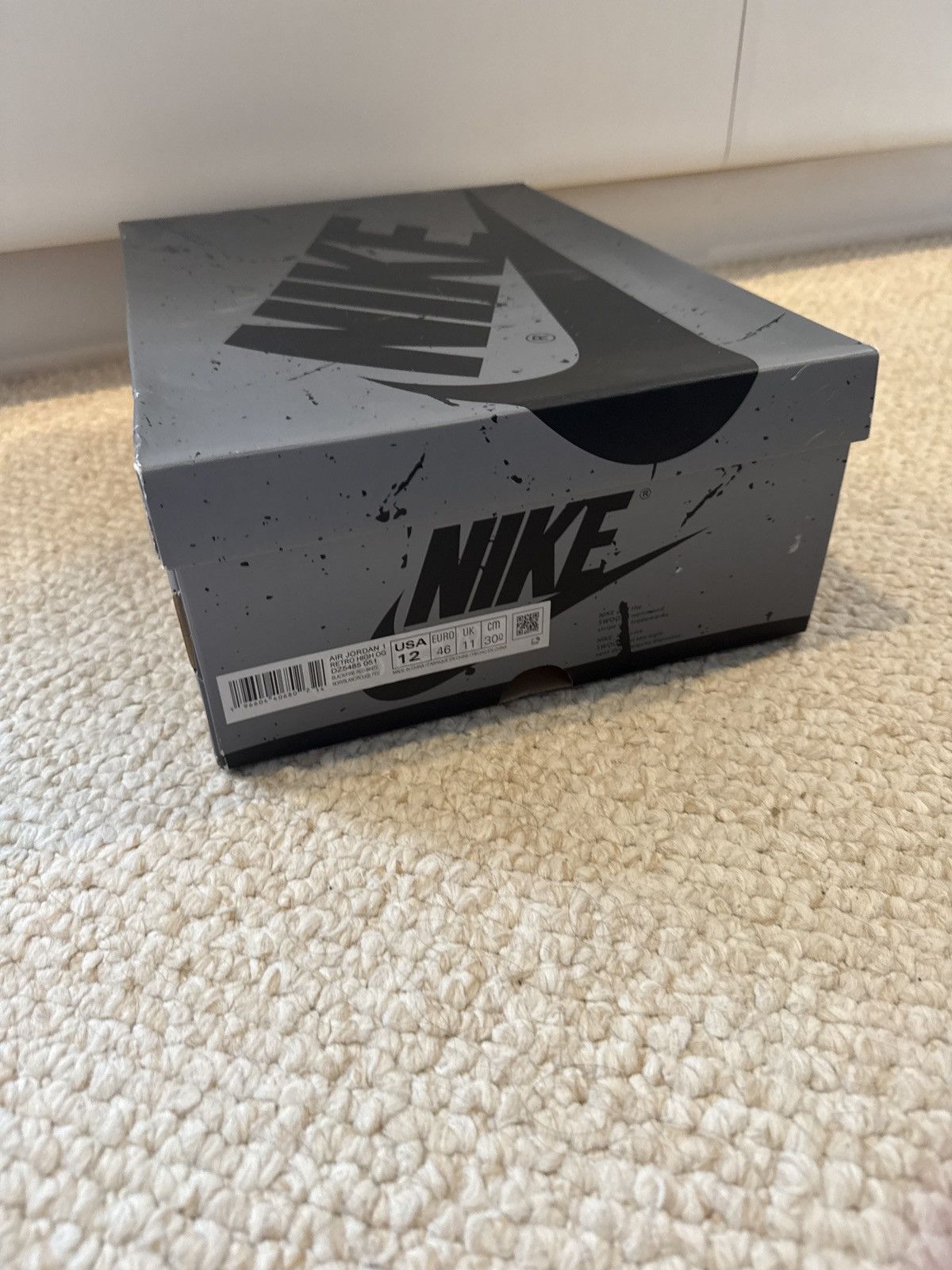 Nike Jordan 1 Retro High OG Washed Black Size US 12 / EU 45 - 7 Thumbnail