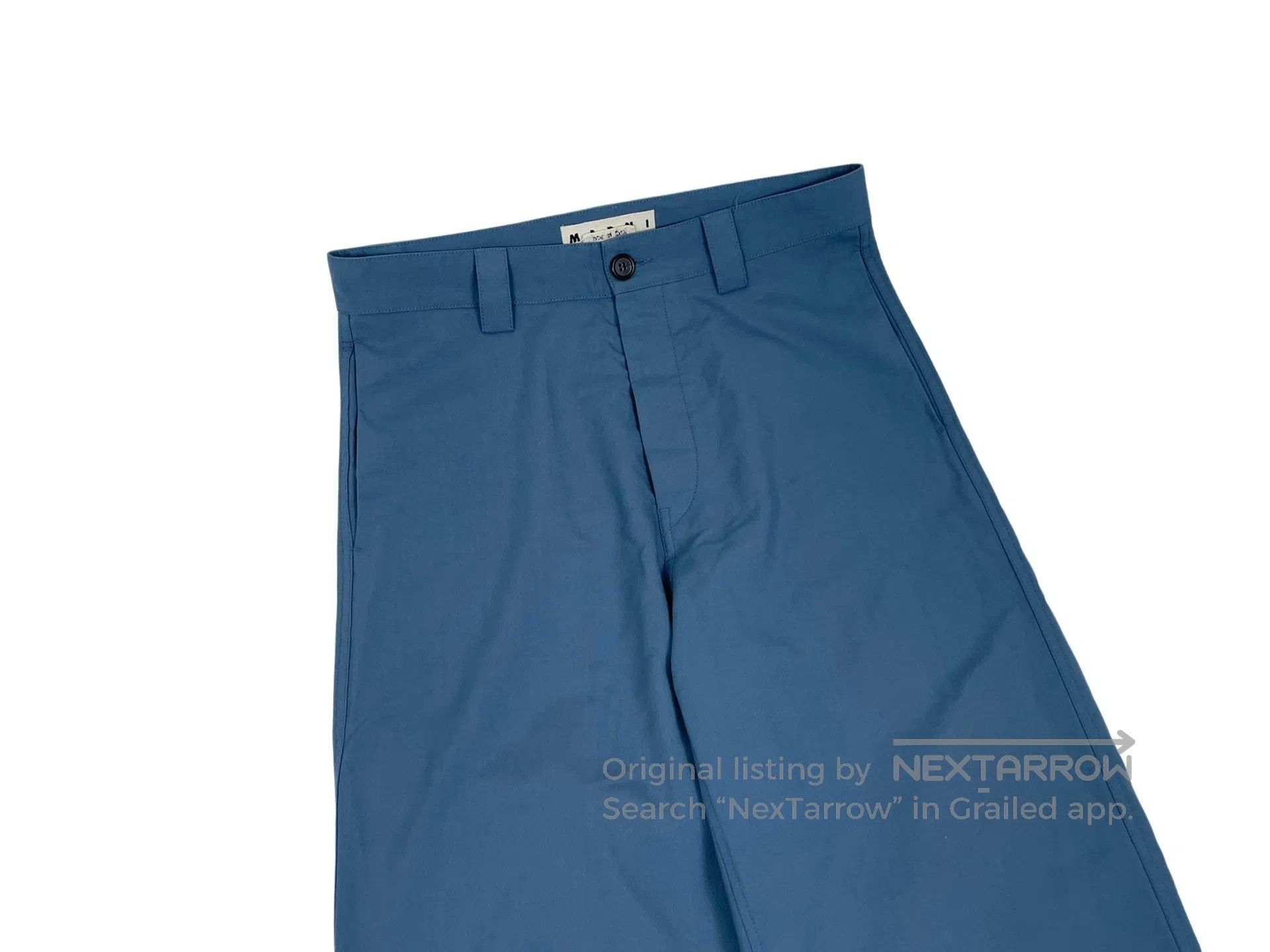 Marni MARNI Blue Tie Dye Drawcord Wide Leg Dress Pants Size US 32 / EU 48 - 3 Thumbnail