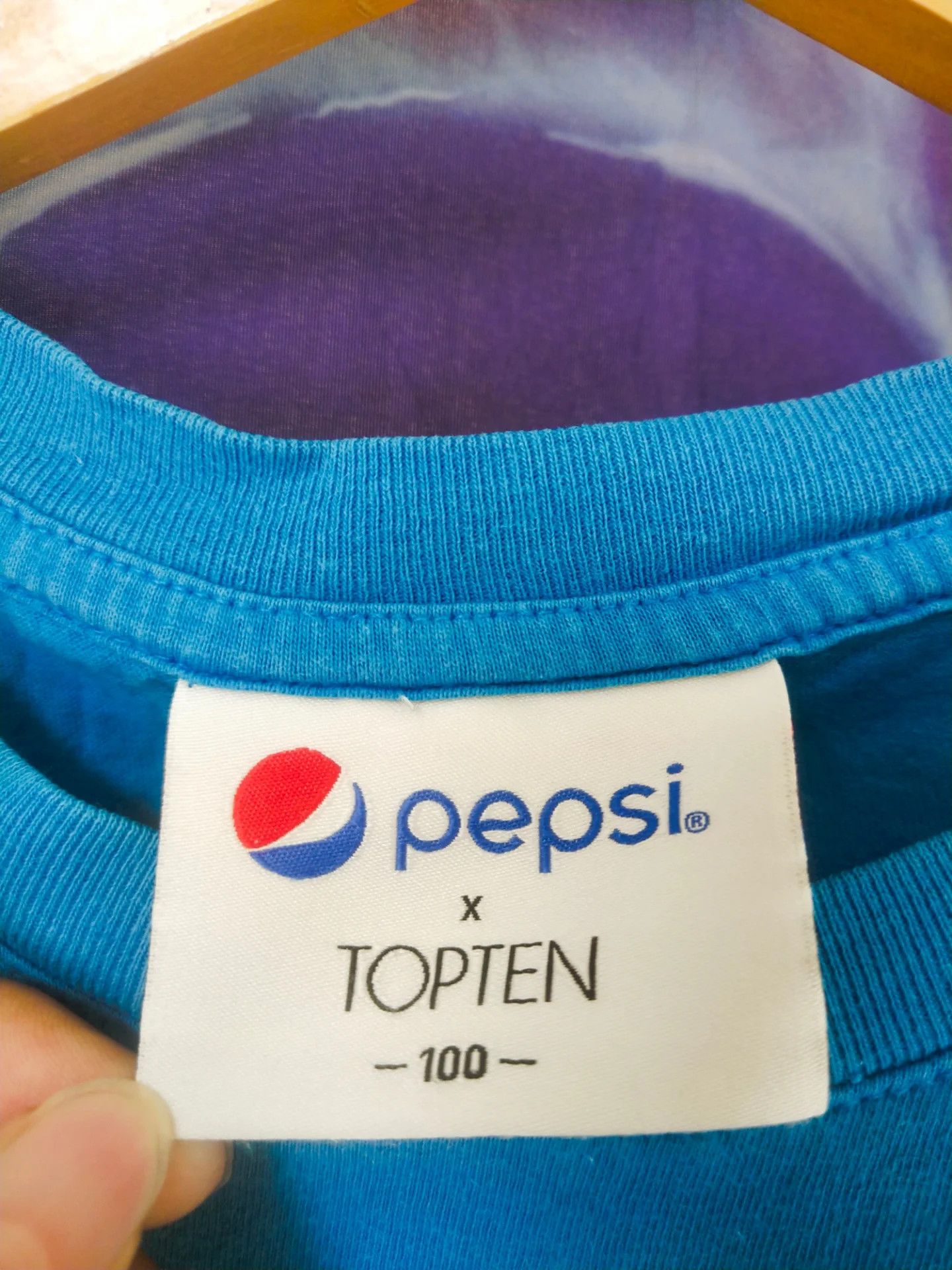 Pepsi Pepsi x Topten Live for Now Blue Tee Size US M / EU 48-50 / 2 - 4 Thumbnail