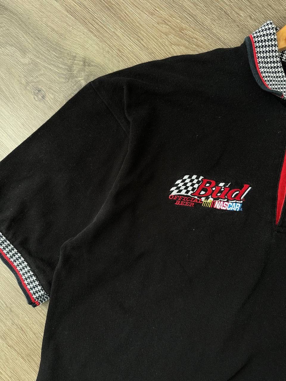 Vintage Vintage Racing NASCAR’s Bud Polo T-Shirt Size US L / EU 52-54 / 3 - 10 Thumbnail