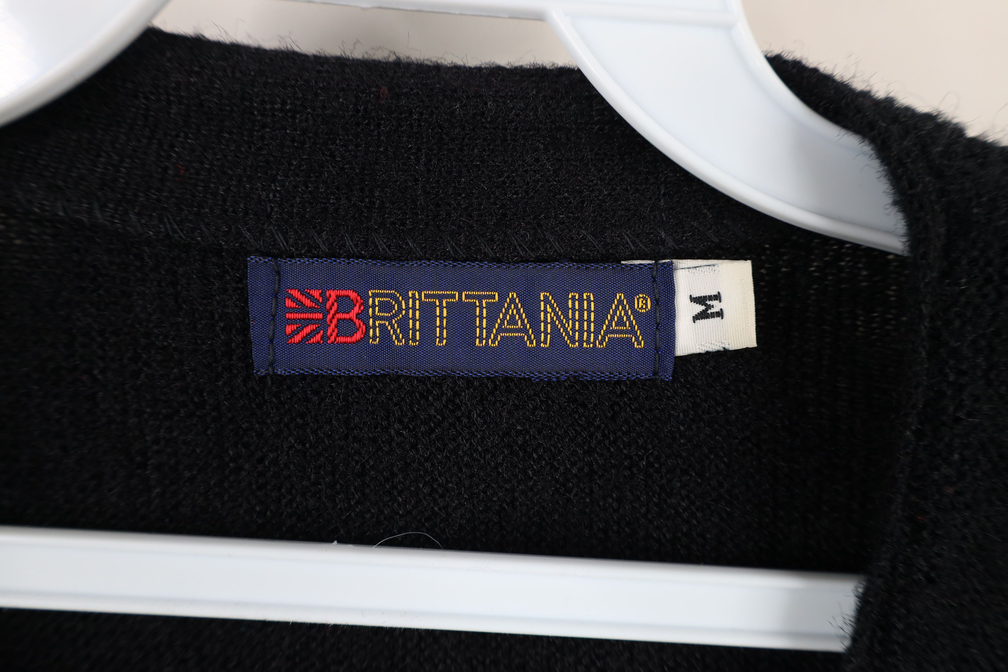Vintage Vintage 70s Streetwear Flag Knit Cardigan Sweater Black USA Size US M / EU 48-50 / 2 - 5 Thumbnail