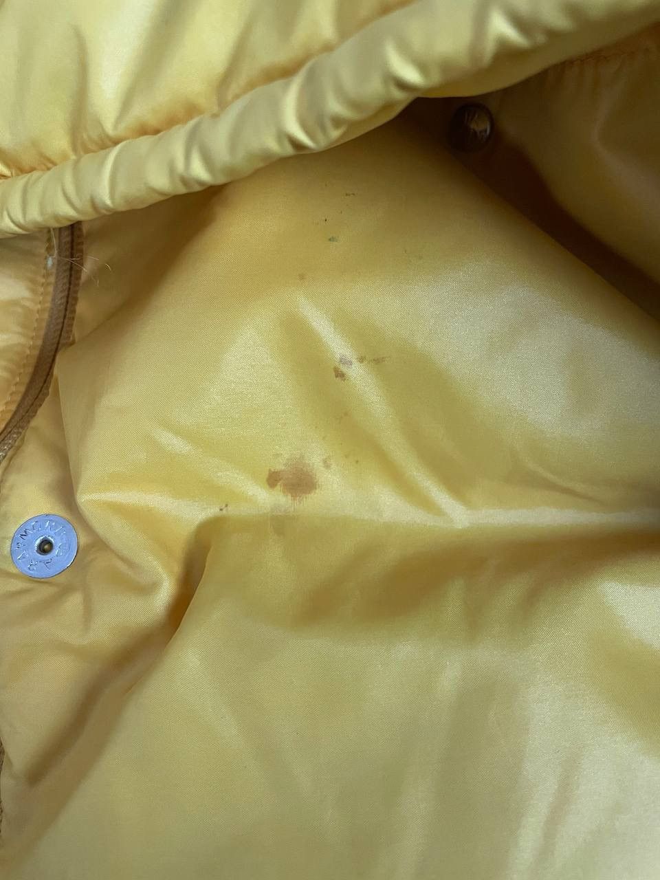 Moncler Moncler Down Jacket Grenoble Yellow Vintage 1990s Size US XL / EU 56 / 4 - 17 Thumbnail