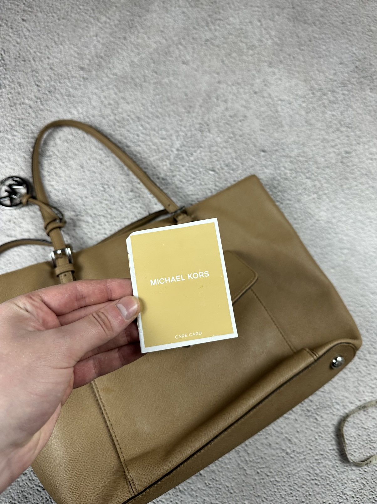 Michael Kors Michael Kors Woman’s Shoulder Bag Tote Beige Old Money Size ONE SIZE - 17 Thumbnail
