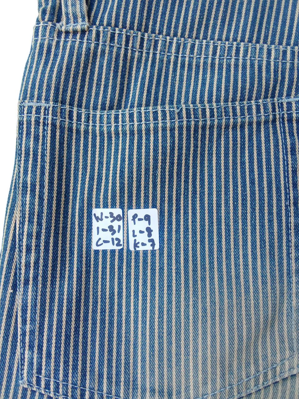 If Six Was Nine × Japanese Brand × PPFM WIDE LEG 🔥 Smith's Hickory Stripe 6 Pocket Pant W30 Size US 30 / EU 46 - 3 Thumbnail