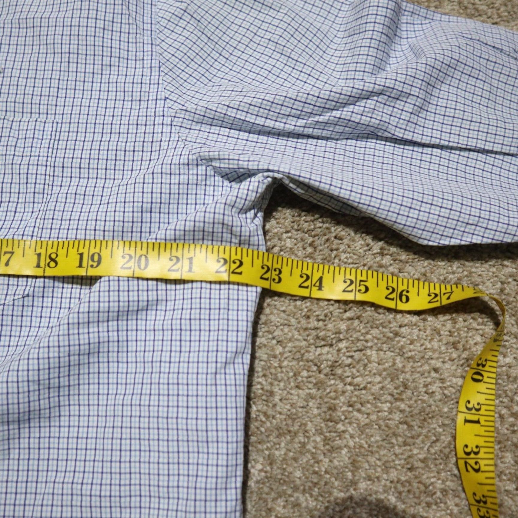 George VINTAGE George Checked Shirt Button-Up Long Sleeve Adult Men Size L Blue Classic 90s Size US L / EU 52-54 / 3 - 5 Thumbnail
