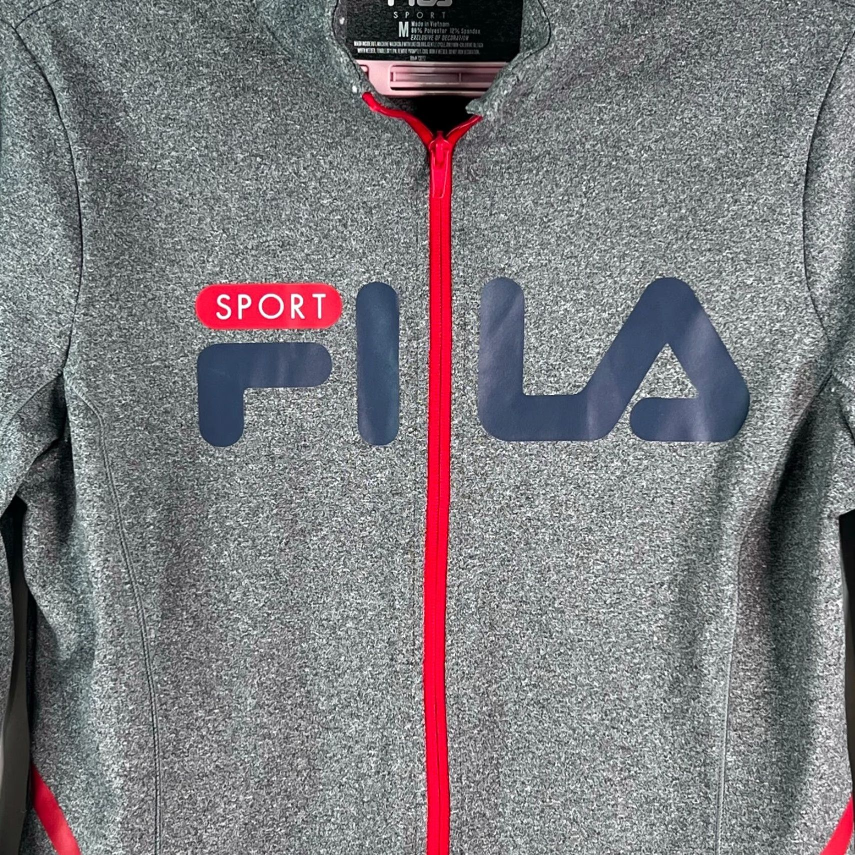 Fila Fila Sport Mens Jacket Gray Full Zip Long Sleeve Size M Size US M / EU 48-50 / 2 - 2 Thumbnail