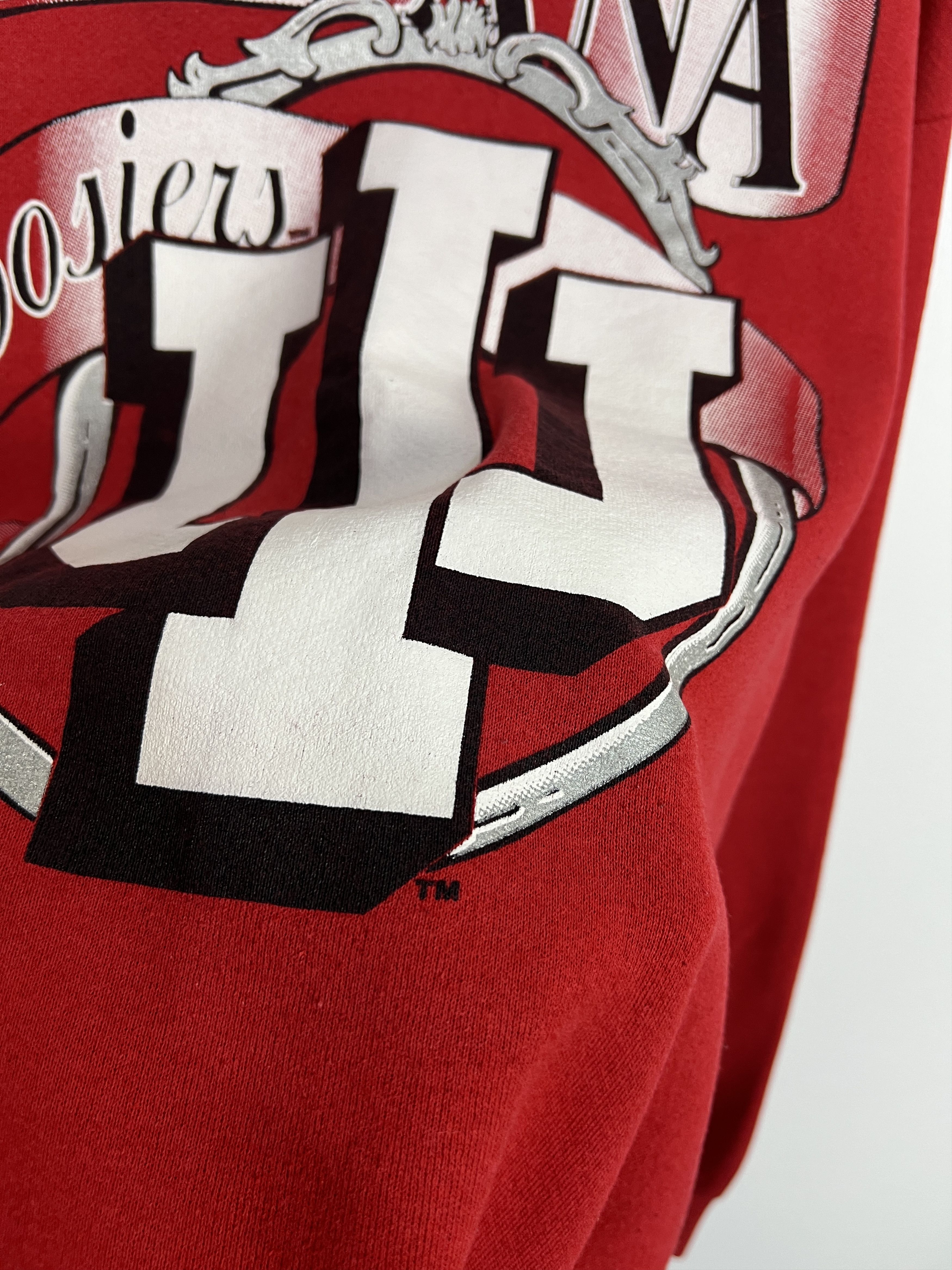 Fruit Of The Loom Indiana Hoosiers Sweatshirt Crewneck University Over Print Size US XL / EU 56 / 4 - 5 Thumbnail