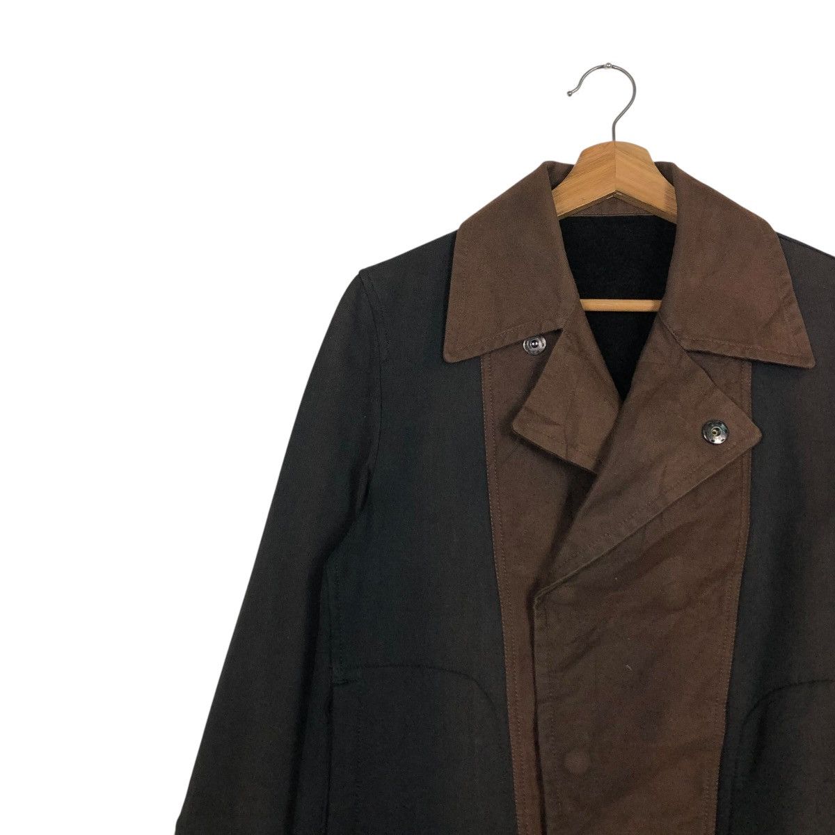 Japanese Brand 🔥VINTAGE BIKER JACKET DOUBLE COLLAR AAOW ISSEY MIYAKE Size M / US 6-8 / IT 42-44 - 9 Thumbnail