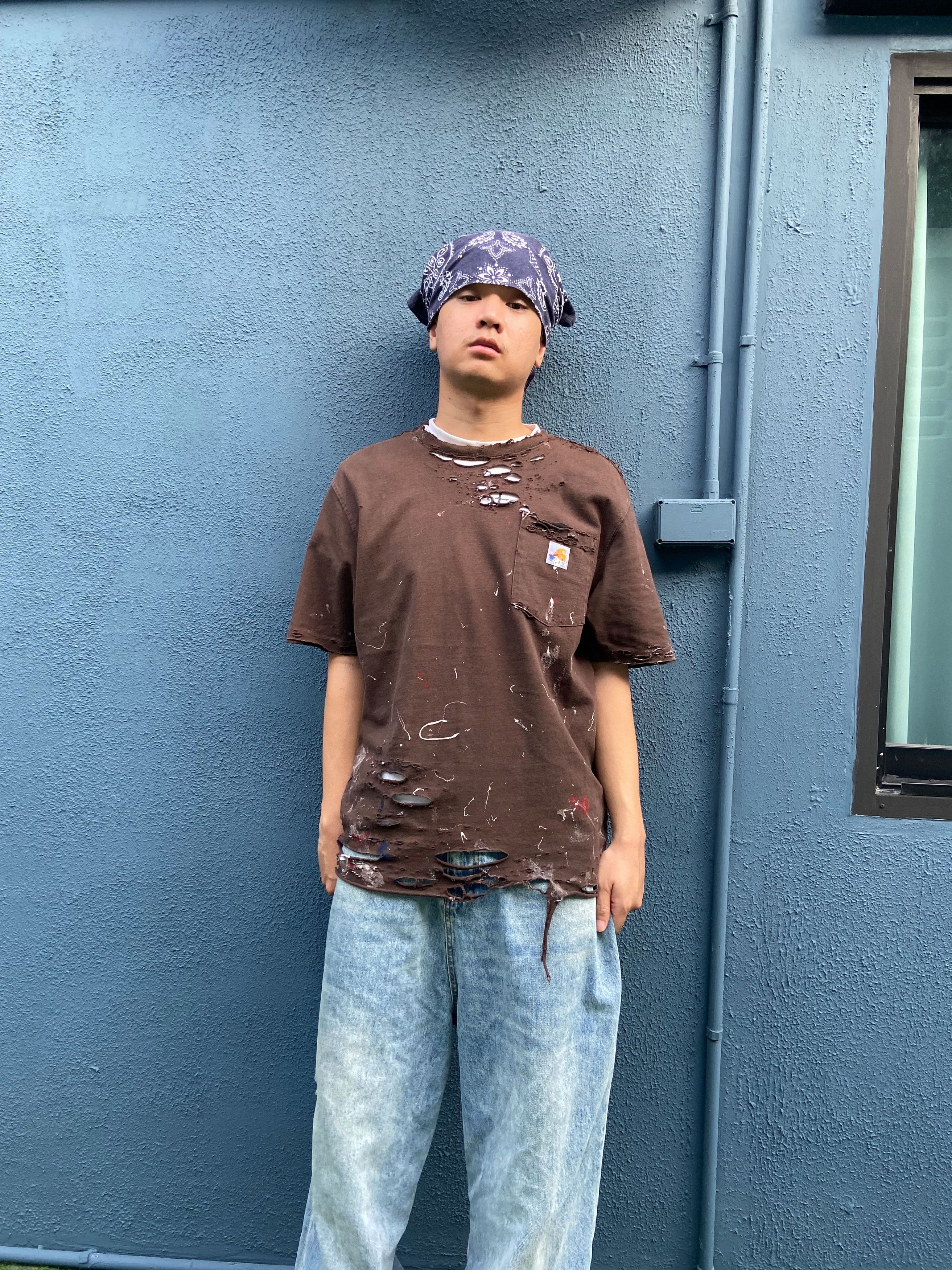 Carhartt × Vintage Carhartt T-Shirt Thrashed Distressed Pocket Size US M / EU 48-50 / 2 - 4 Thumbnail