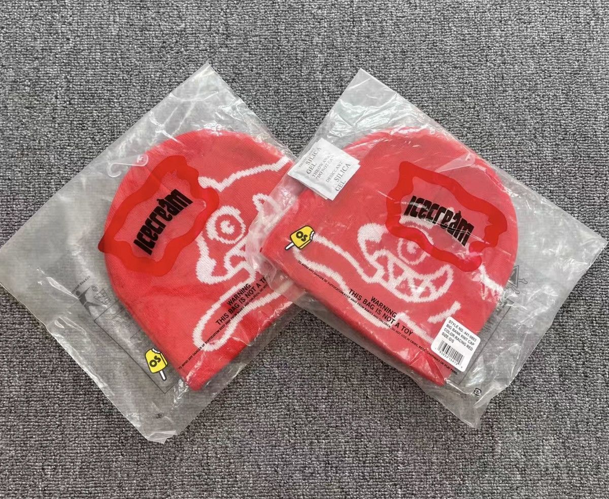 Billionaire Boys Club BBC ICECREAM Flying Dog Knitted Beanie Size ONE SIZE - 5 Thumbnail