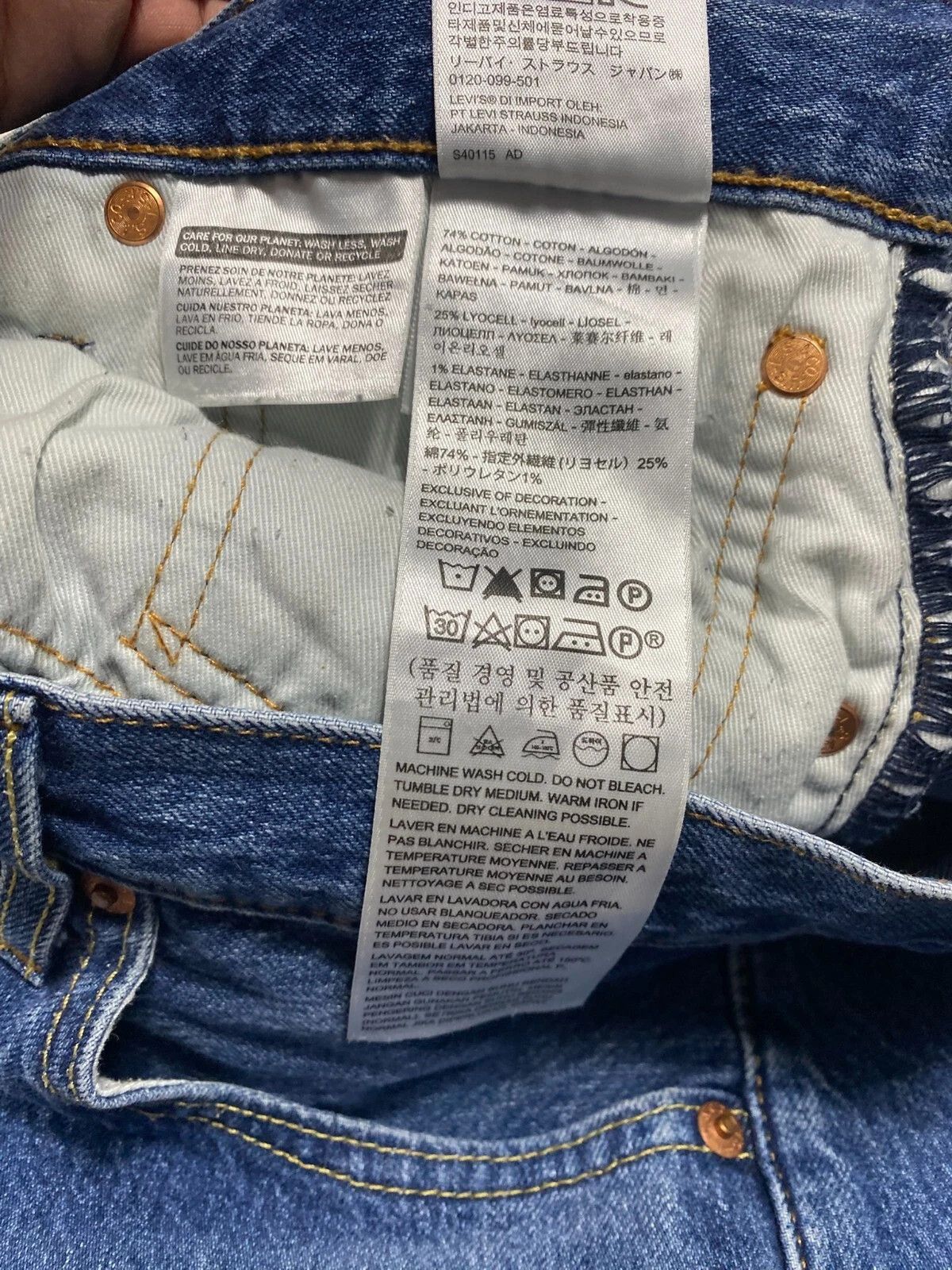 Levi's Levi's Vintage Style 501 Jeans Straight Leg Blue Denim Size US 36 / EU 52 - 8 Thumbnail