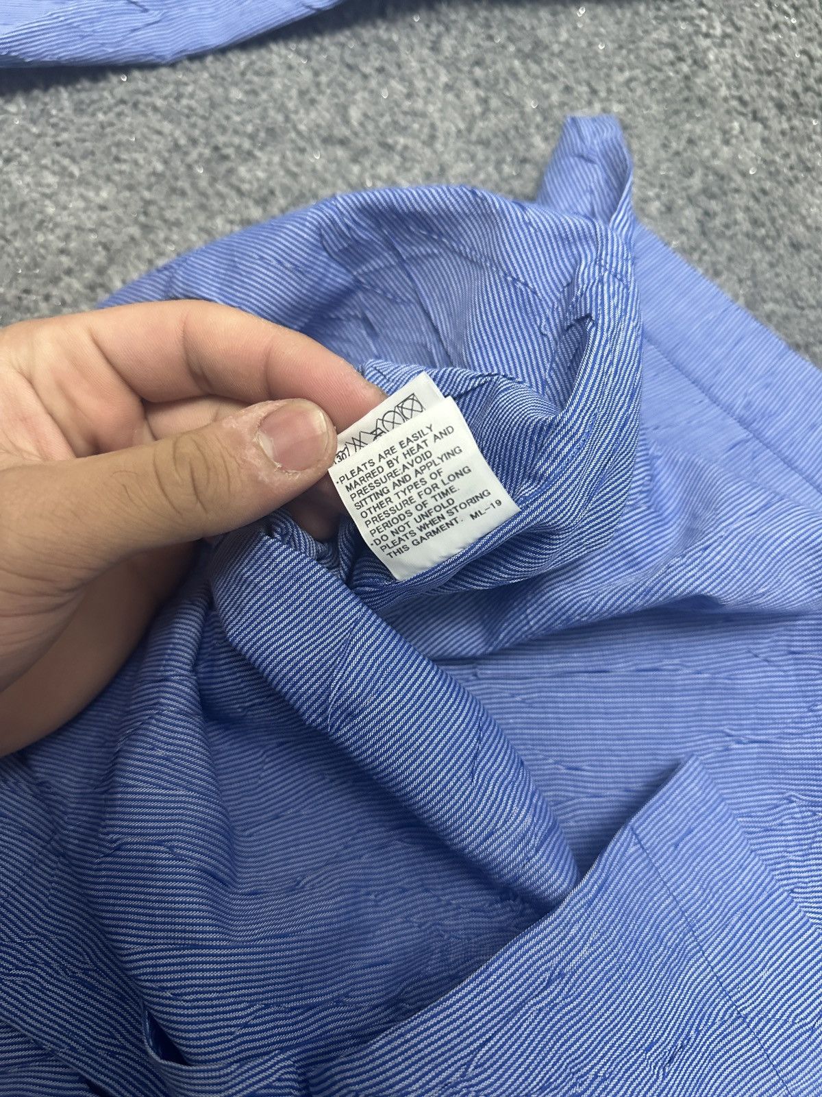 Issey Miyake Issey Miyake Striped Shirt Pleated Design Size US L / EU 52-54 / 3 - 5 Thumbnail