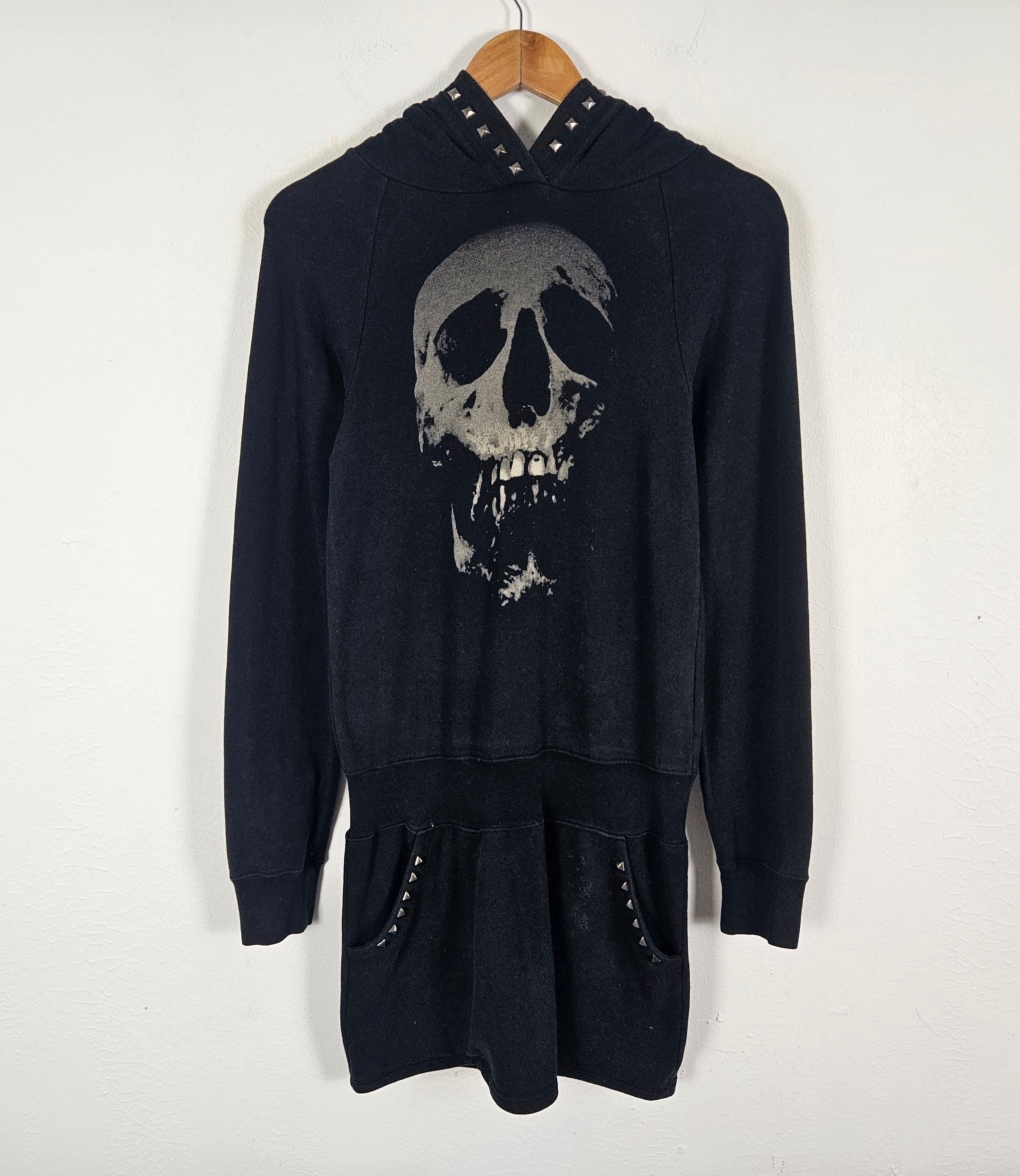 Hysteric Glamour Skull Strawberry studded hoodie sweater