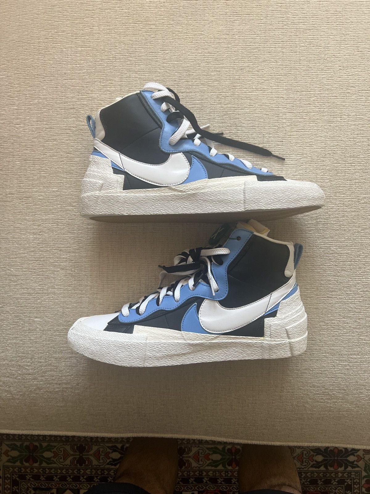 Nike × Sacai BRAND NEW Nike Sacai Blazer High top Blue Size 12 Size US 12 / EU 45 - 1 Thumbnail
