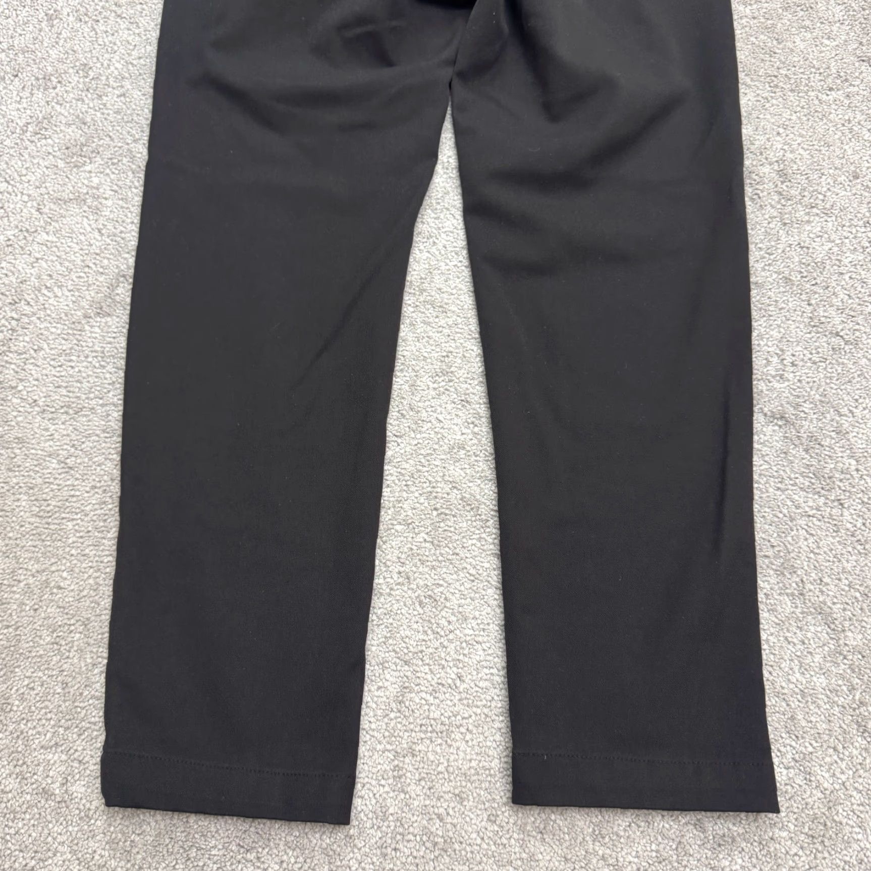 Zara Zara Dress Pants Mens 30 Black Flat Front Straight Leg Cotton Blend Regular Waist 30x27 Size US 30 / EU 46 - 3 Thumbnail