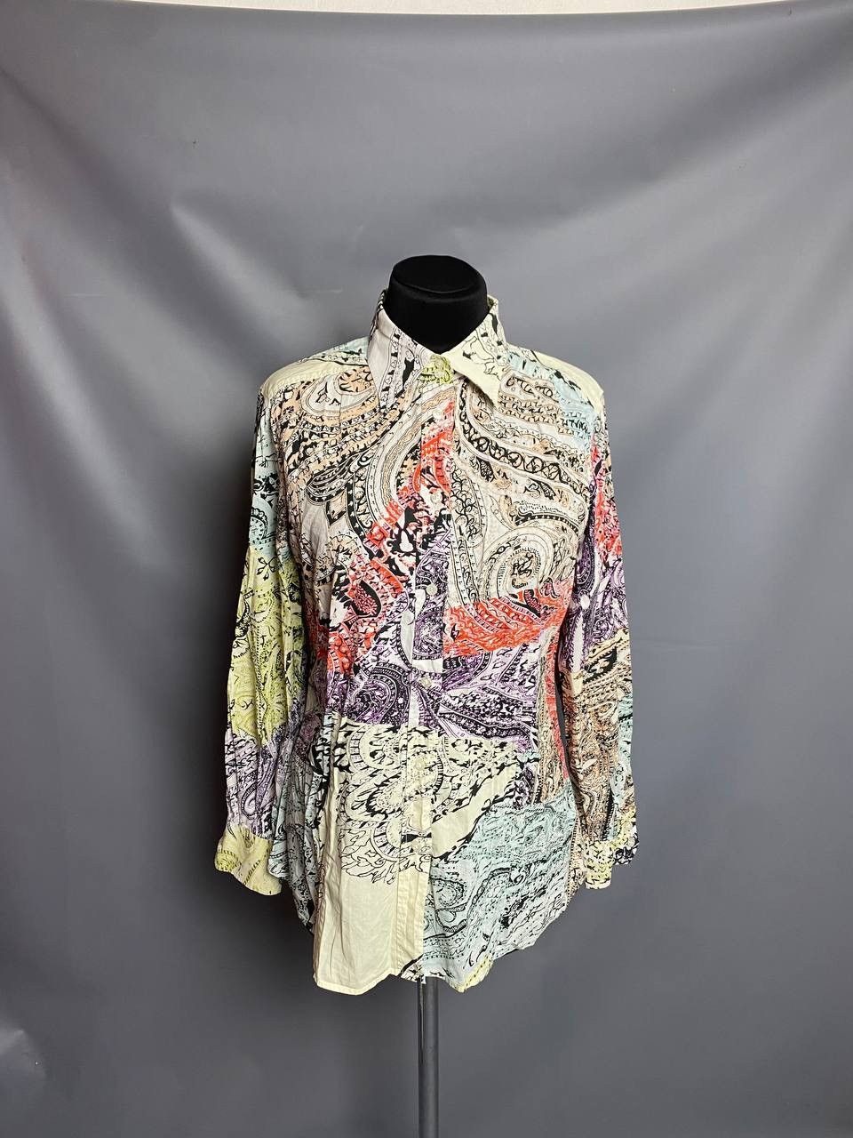 Etro Etro Womens Paisley Button-Up Shirt Long Sleeve Size 46 M/L Size US M / EU 48-50 / 2 - 1 Thumbnail