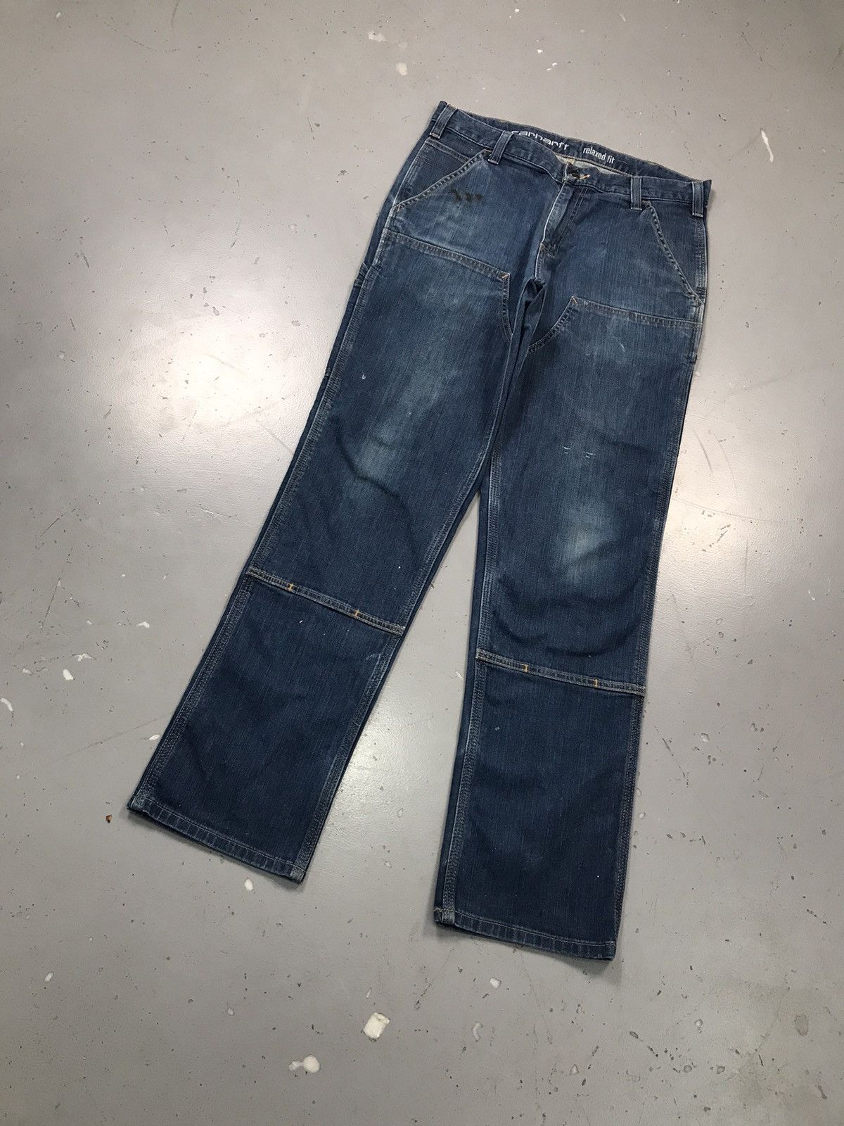 Carhartt Vintage Carhartt double knee relaxed fit denim workwear Size US 34 / EU 50 - 3 Thumbnail