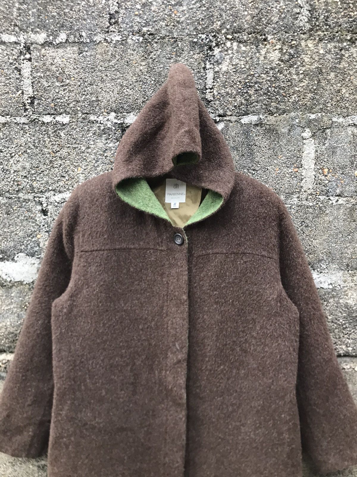 Japanese Brand × Vintage ⚡️Vintage Parienne Hoodie Wool Long Jacket Size L / US 10 / IT 46 - 5 Thumbnail