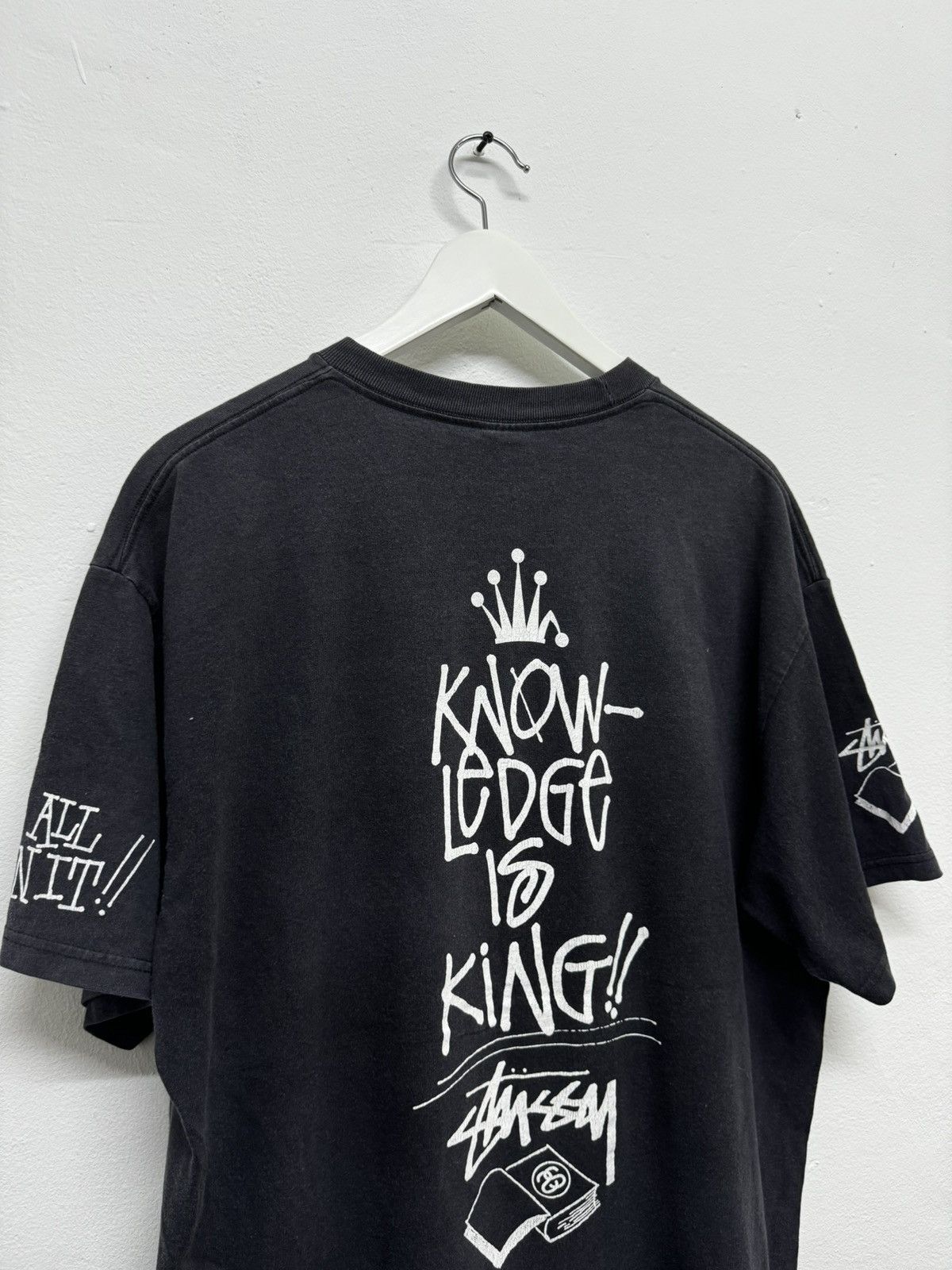 Stussy × Vintage Vintage y2k Stussy Knowledge is King Size US L / EU 52-54 / 3 - 5 Thumbnail