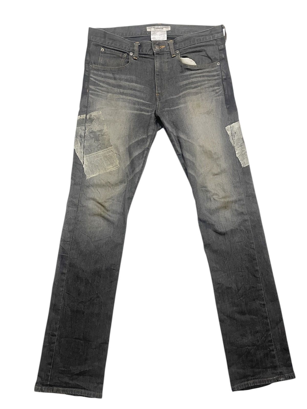 Katharine Hamnett London RARE🔥 Vintage Katharine Hamnett London Patch Paper Jeans Size US 32 / EU 48 - 2 Thumbnail