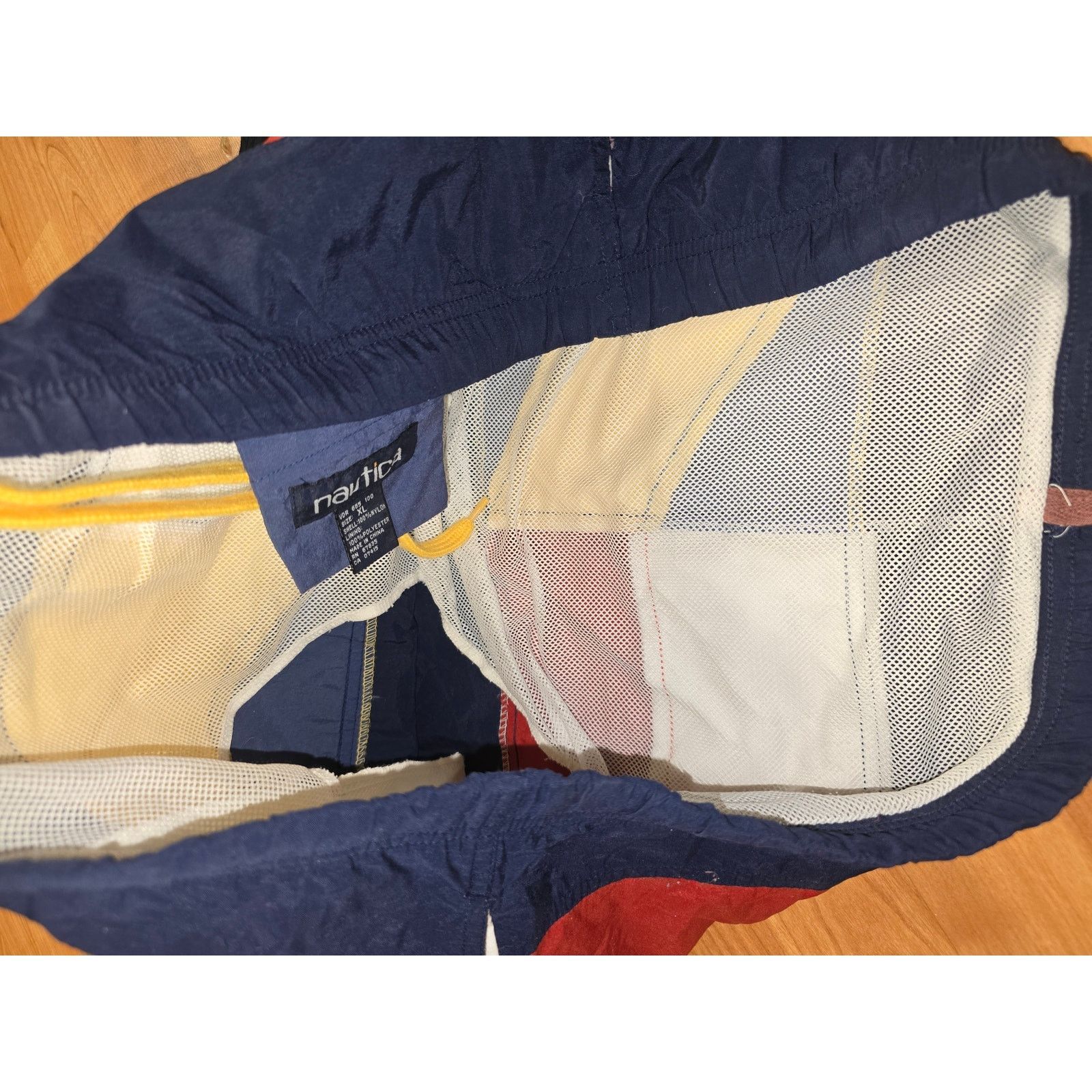 Nautica Nautica Swim Trunks Color Block Multicolor X Large Shorts Size US 41 - 3 Thumbnail