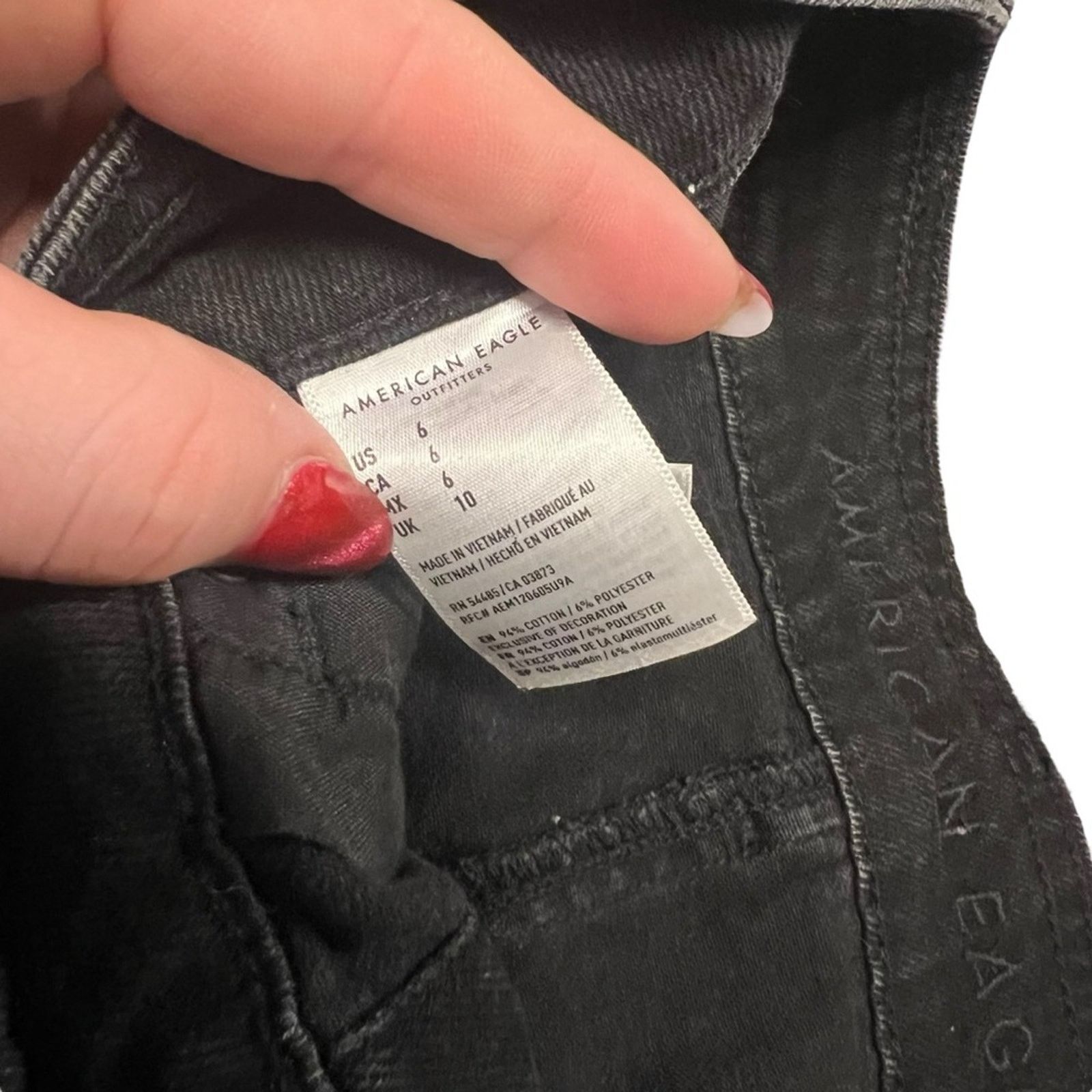 American Eagle Outfitters American Eagle Outfitters Skirt Womens Size 6 Black Denim Size 28" / US 6 / IT 42 - 4 Thumbnail
