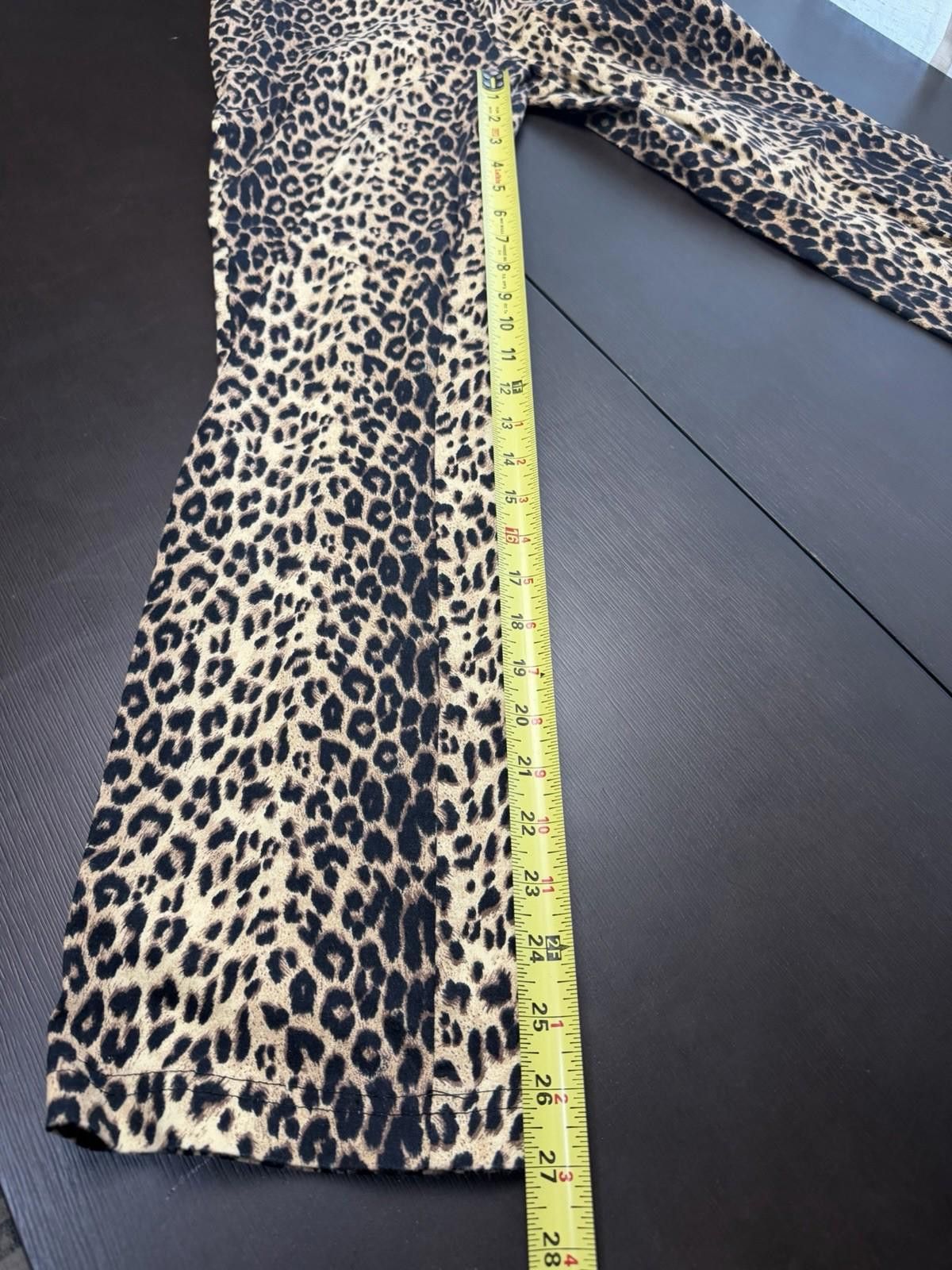 Other Y2K I.L.U. Leopard Print Flare Pants Low Rise Stretch 7 Size 28" / US 6 / IT 42 - 5 Thumbnail