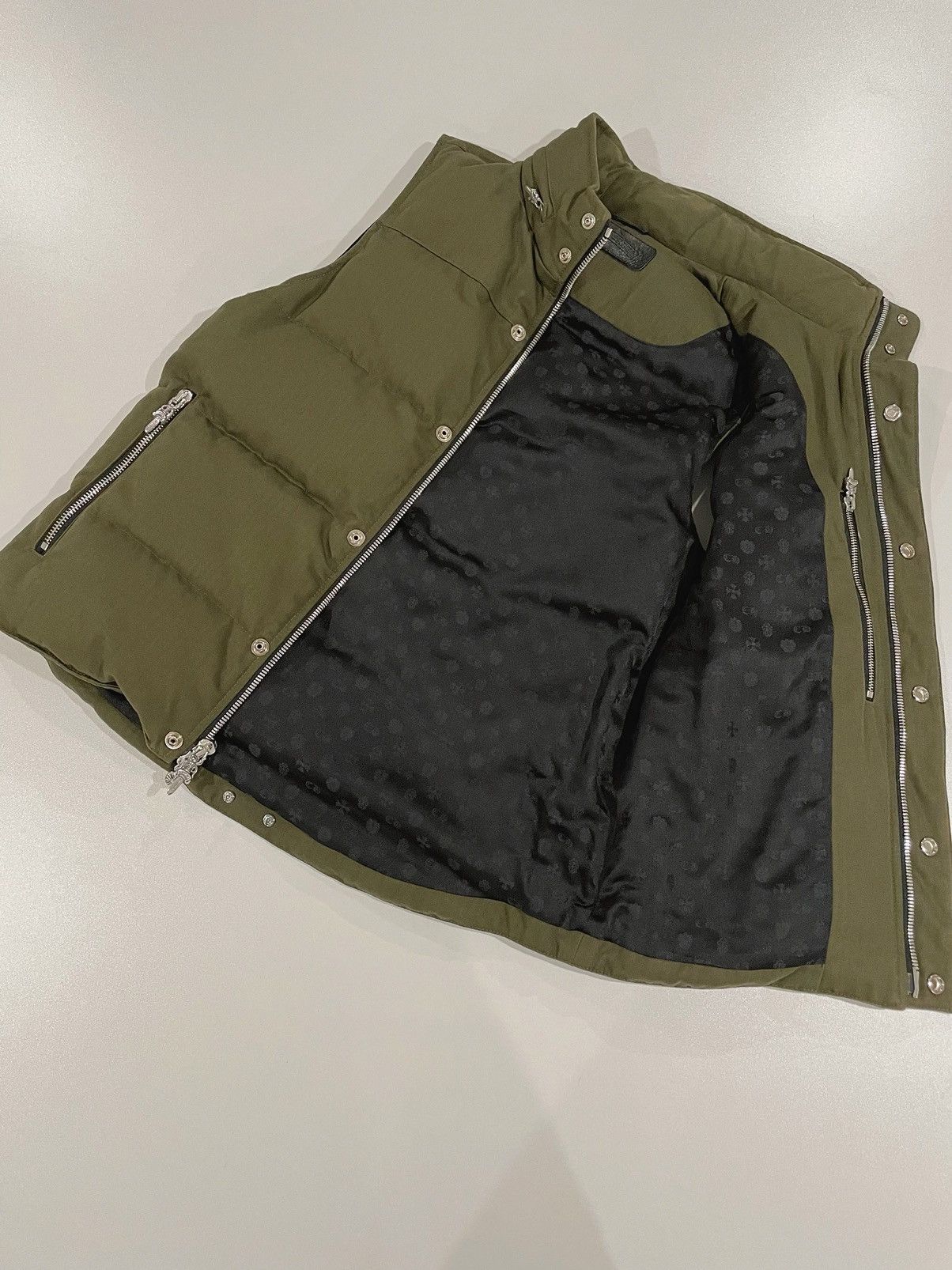 Chrome Hearts Chrome Hearts CH military green down vest Size US M / EU 48-50 / 2 - 3 Thumbnail
