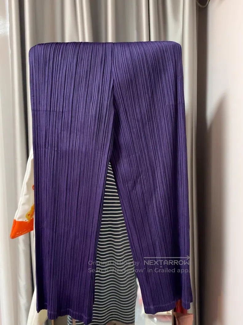 Issey Miyake Issey Miyake Purple Pants Size 25" / US 0 / IT 36 - 1 Thumbnail
