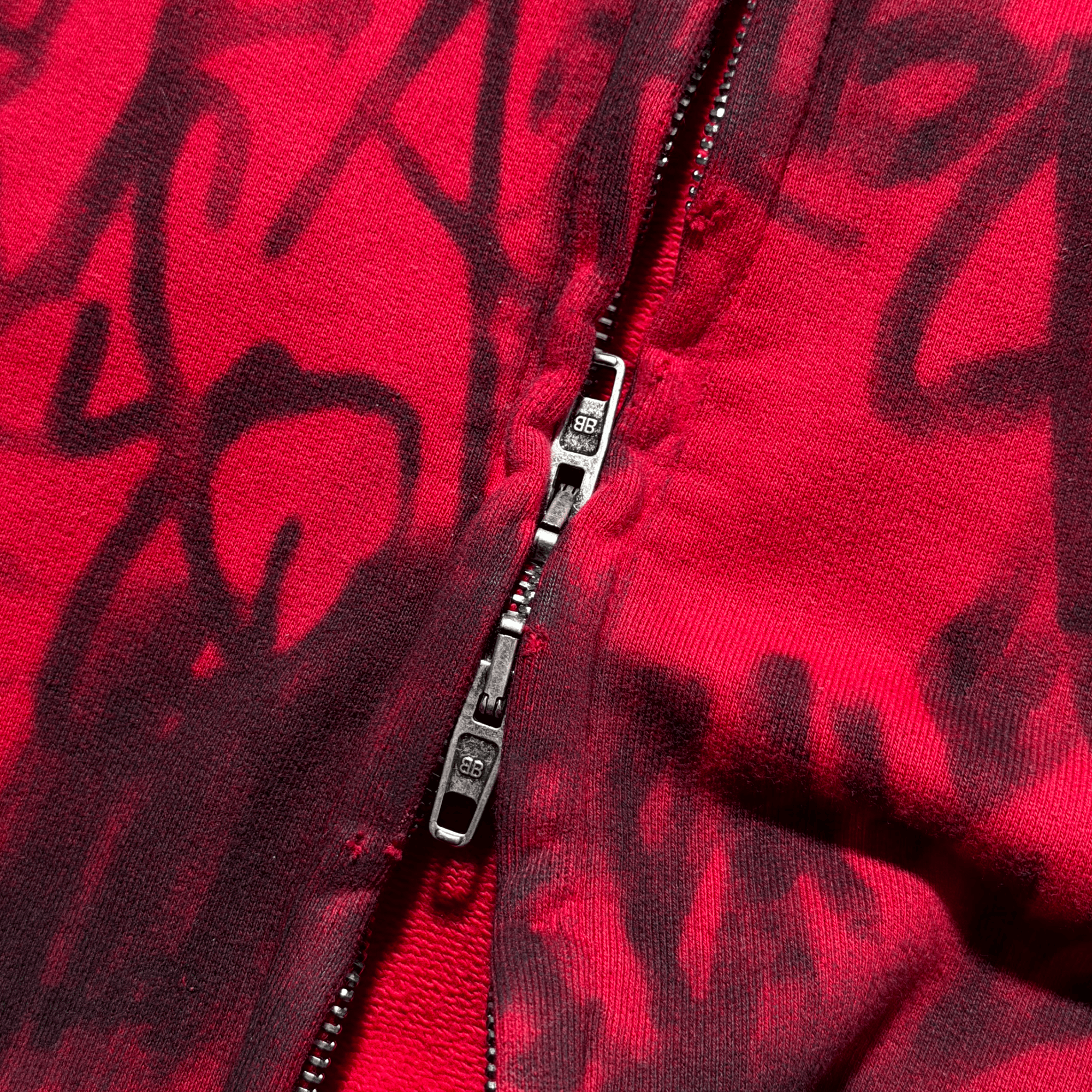Balenciaga SS23 Balenciaga Red Skater Zip Up Hoodie Size US XXS / EU 40 - 4 Thumbnail