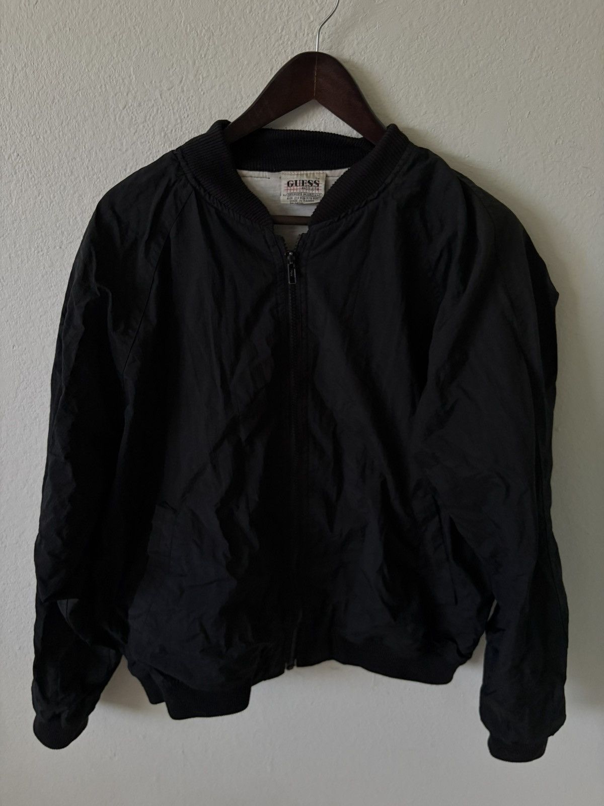 Guess Rare Vintage Guess Nylon Bomber Jacket Size US L / EU 52-54 / 3 - 2 Thumbnail