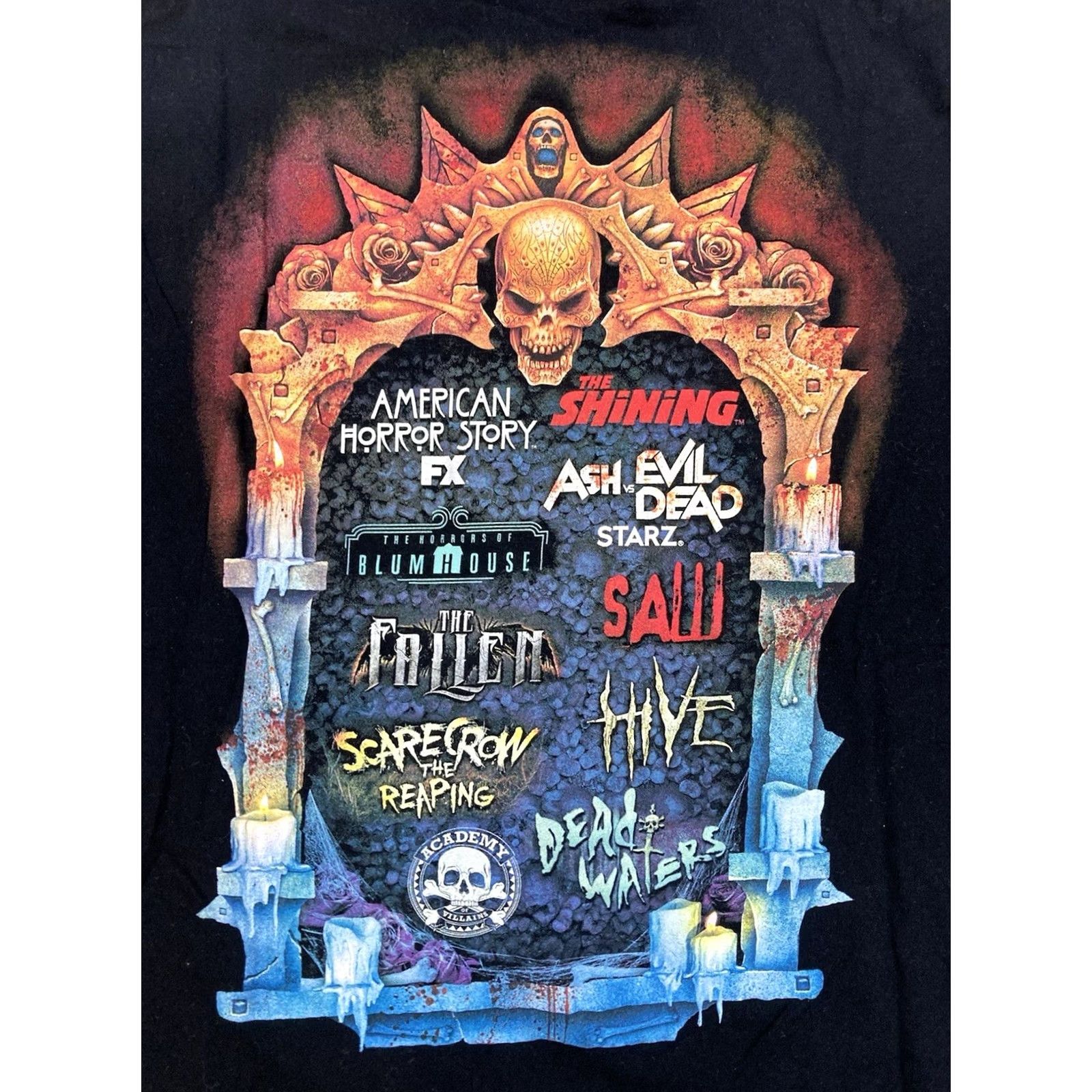 Vintage VINTAGE Universal Studios Halloween Horror Nights 2017 T-shirt Women Medium Black Size M / US 6-8 / IT 42-44 - 2 Thumbnail