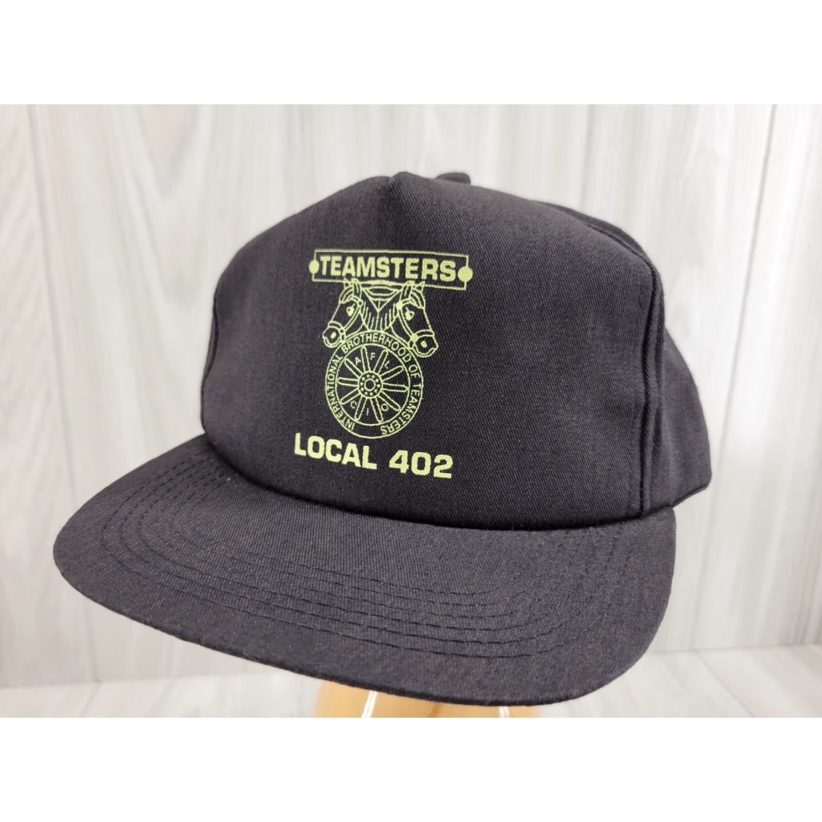 Vintage VINTAGE Legend Trucker Hat Black Local 402 Teamsters Logo Adjustable Men Size ONE SIZE - 2 Thumbnail