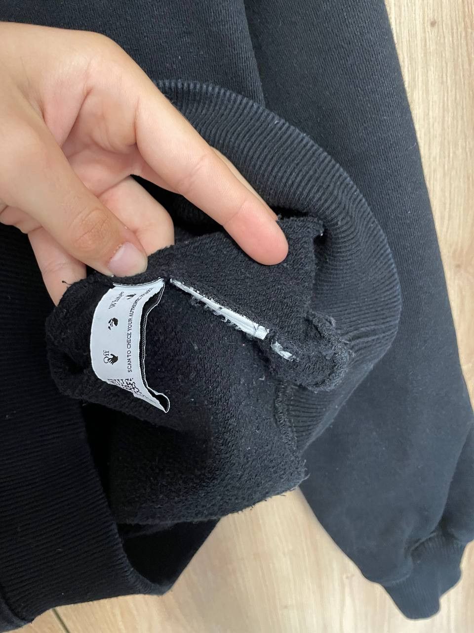 Off-White Off-White Black Small Logo Hoodie Size US M / EU 48-50 / 2 - 5 Thumbnail