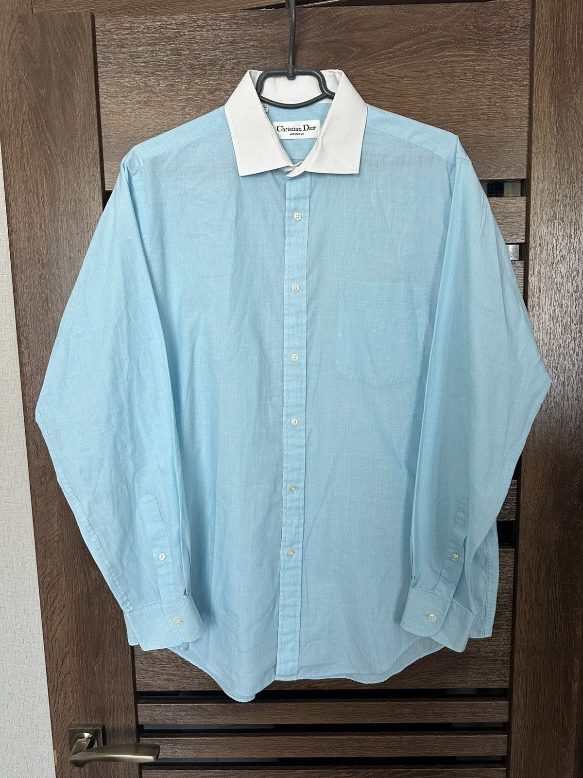 Christian Dior Monsieur Christian Dior Monsieur Shirt Button Up Long Sleeve Vintage Size US L / EU 52-54 / 3 - 3 Thumbnail