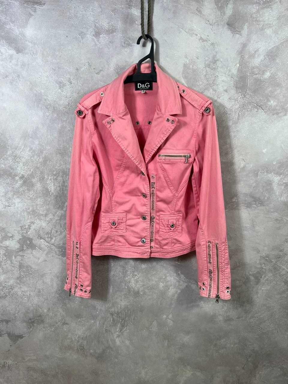 Dolce & Gabbana × Vintage Vintage Dolce Gabbana Biker Denim Jacket Size M / US 6-8 / IT 42-44 - 1 Thumbnail