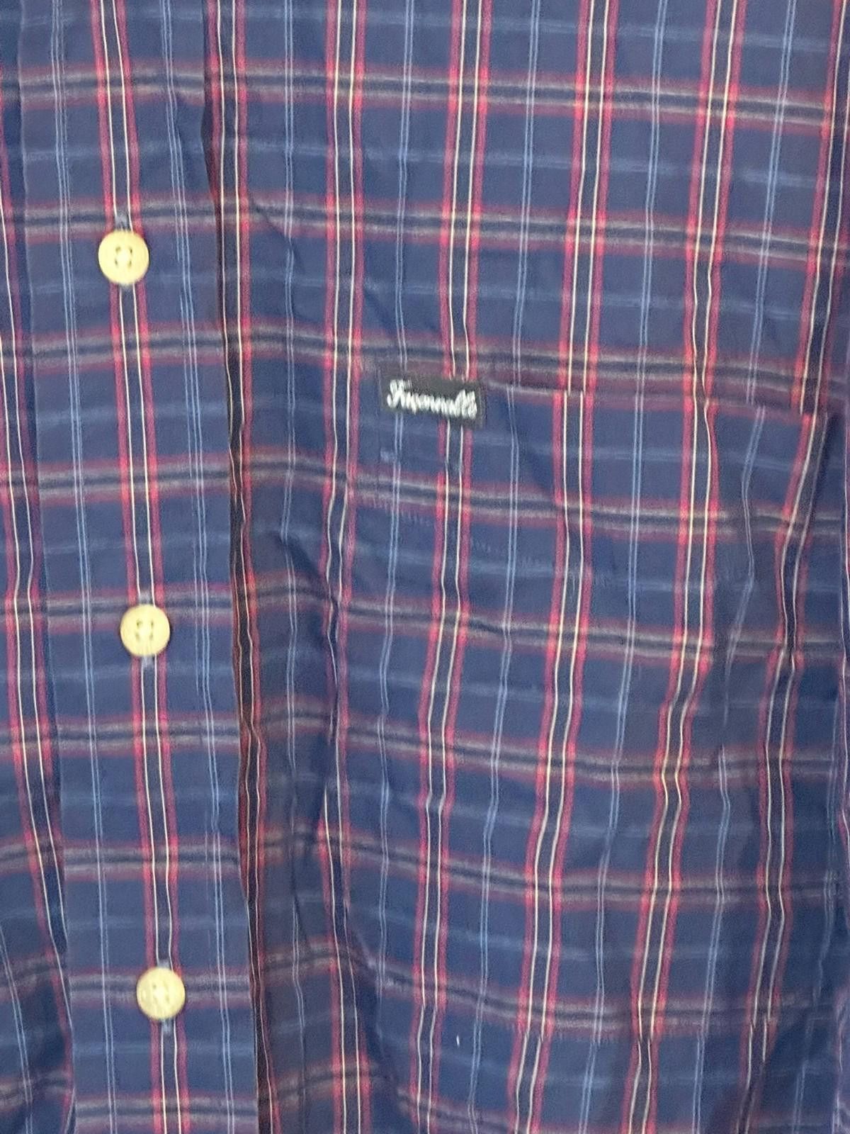 Faconnable Faconnable Plaid dress Shirt M Size 38R - 2 Thumbnail
