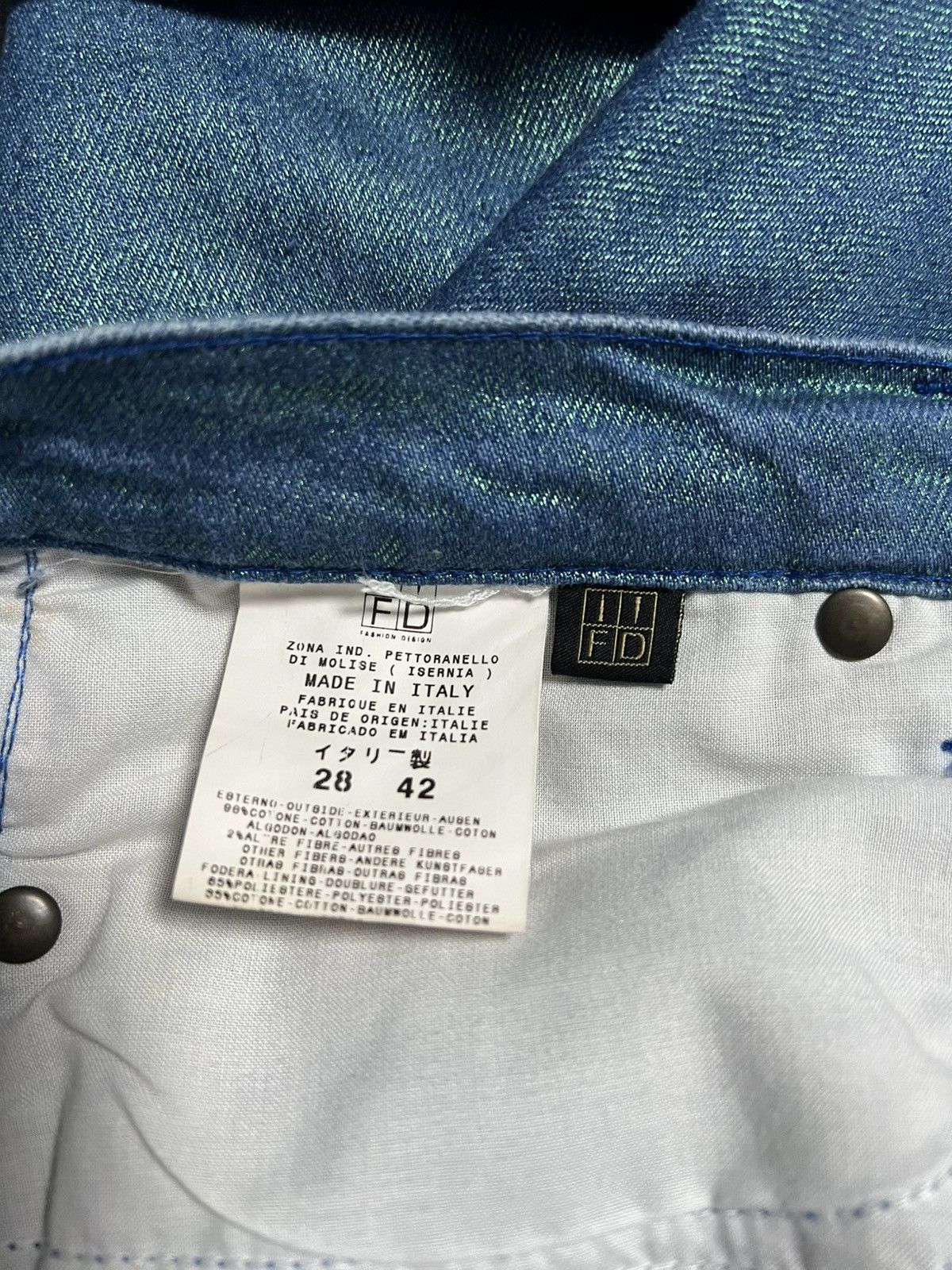 Just Cavalli Just cavalli flared blue denim M glitter Size 28" / US 6 / IT 42 - 6 Thumbnail